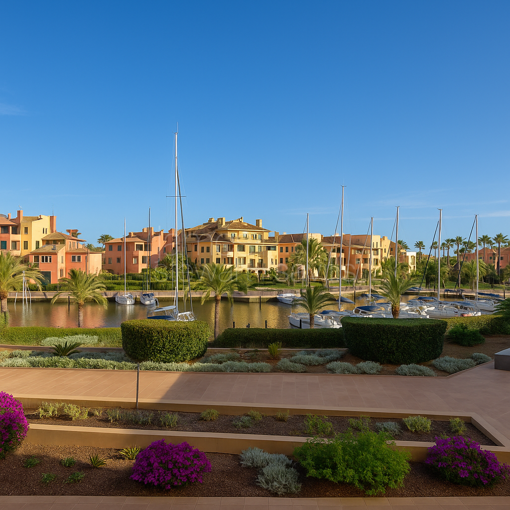 Apartamento en esquina de tres dormitorios en Ribera del Marlin, La Marina de Sotogrande
