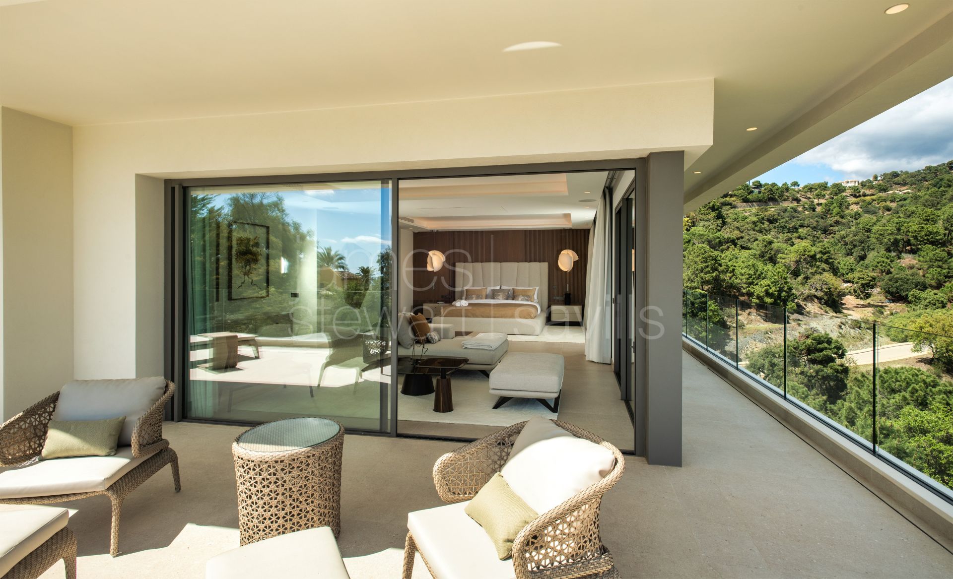 Contemporary villa with sea views in La Zagaleta