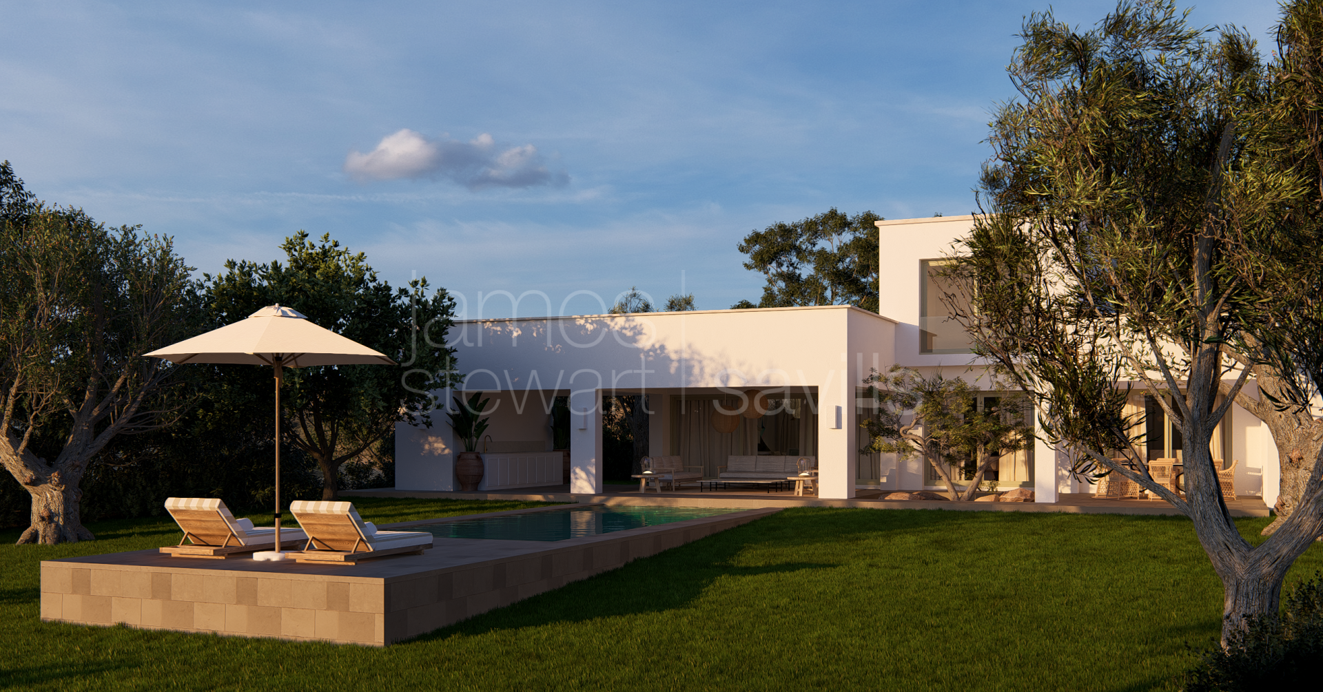 Villa de lujo de obra nueva con vistas al mar y al golf en Sotogrande Alto