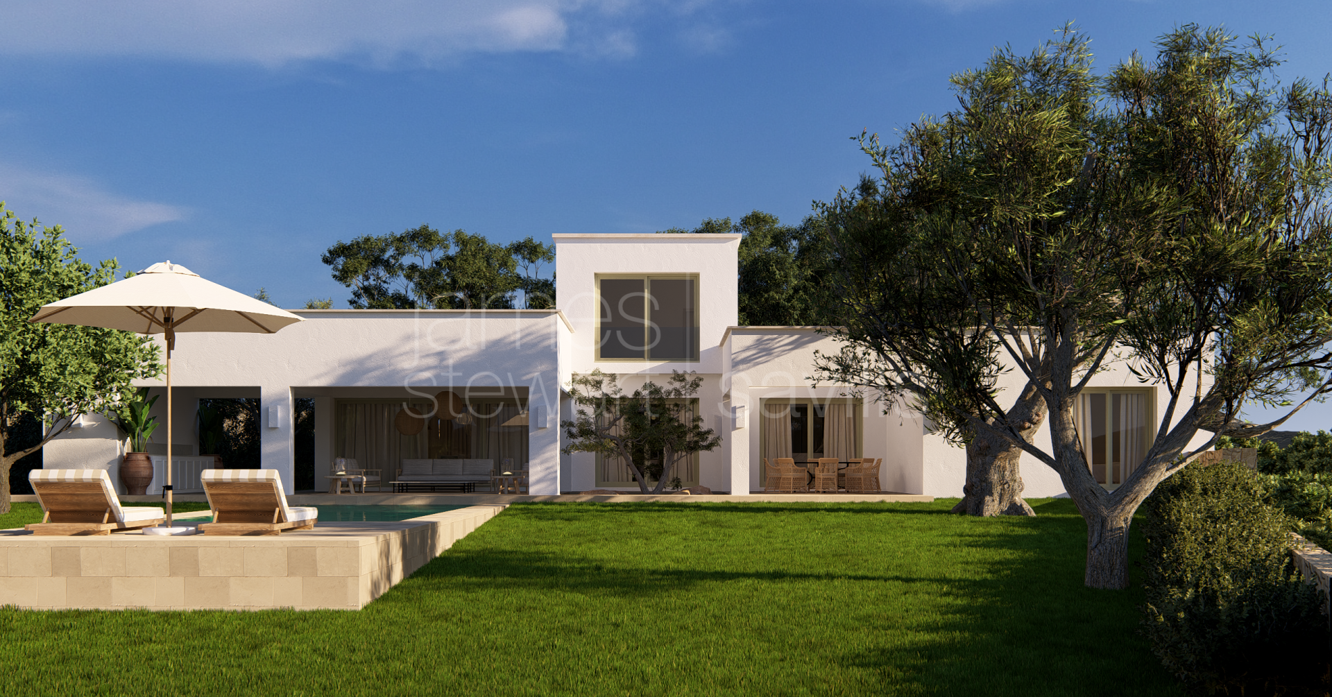 Villa de lujo de obra nueva con vistas al mar y al golf en Sotogrande Alto