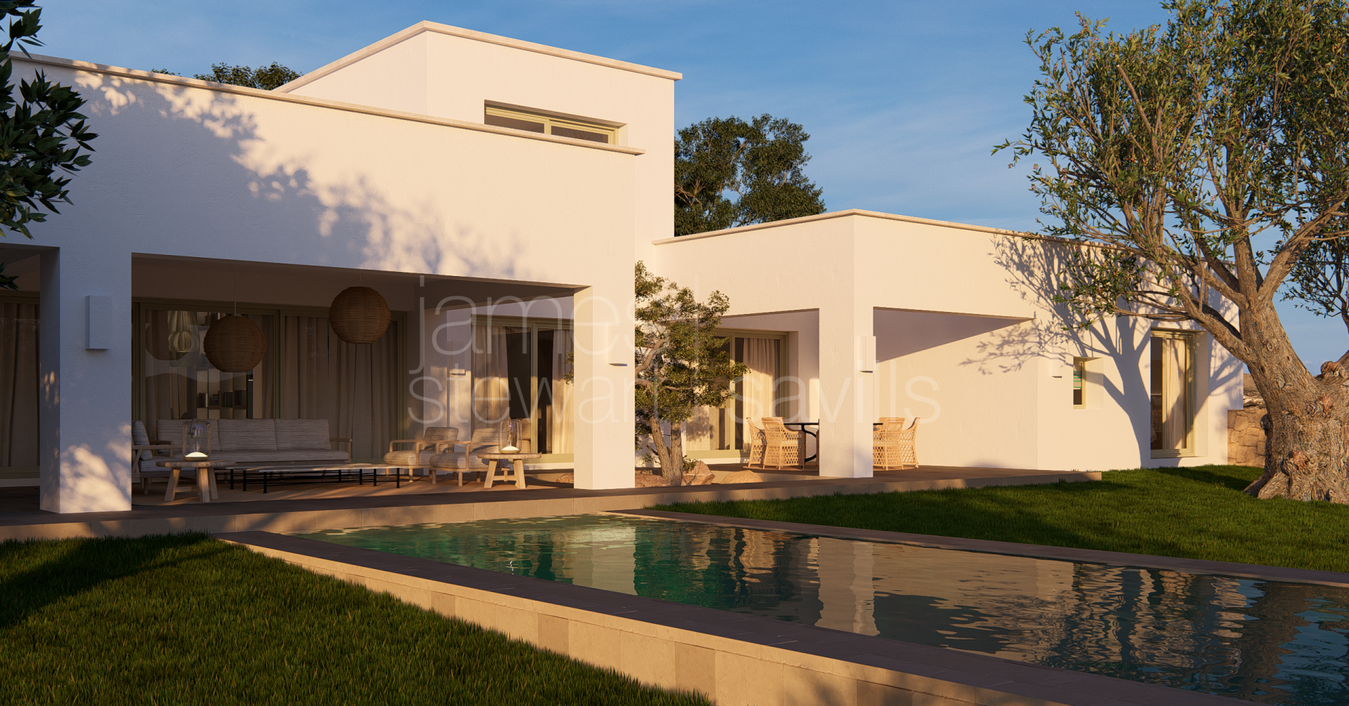 Villa de lujo de obra nueva con vistas al mar y al golf en Sotogrande Alto