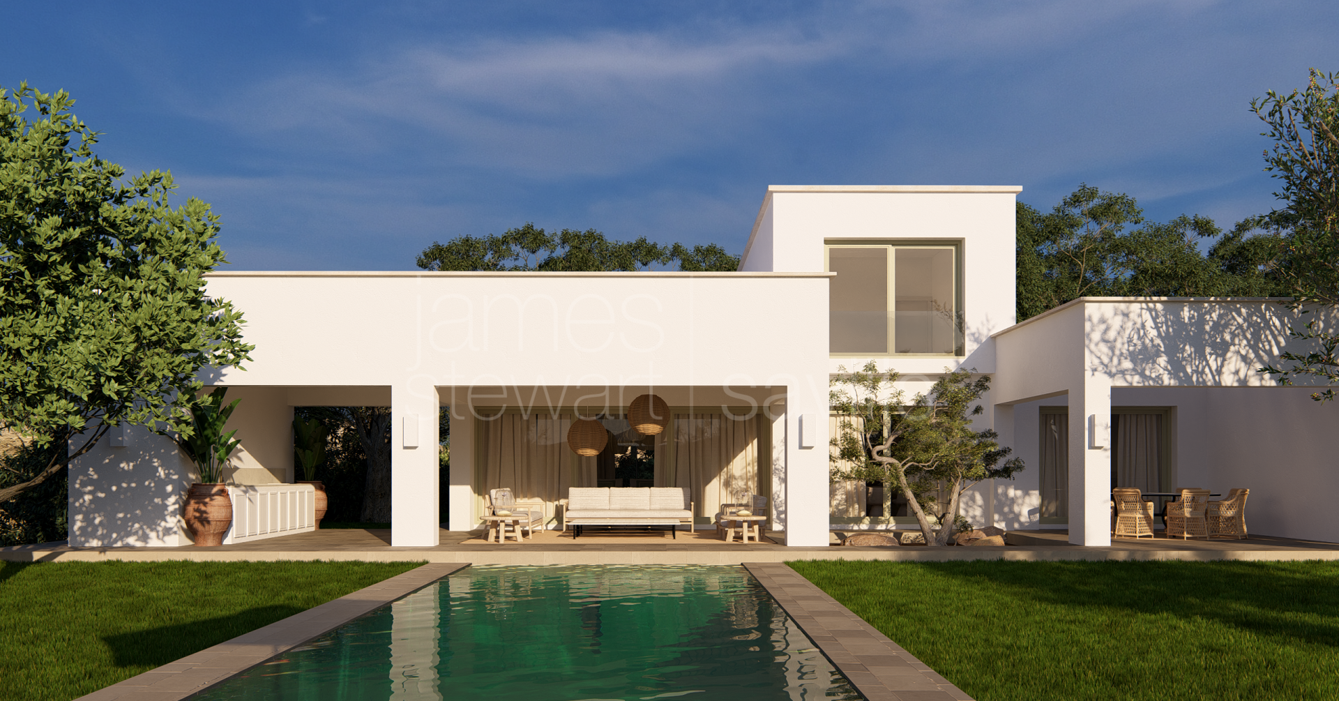 Villa de lujo de obra nueva con vistas al mar y al golf en Sotogrande Alto