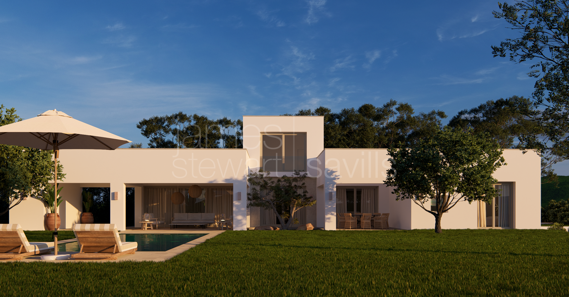 Villa de lujo de obra nueva con vistas al mar y al golf en Sotogrande Alto