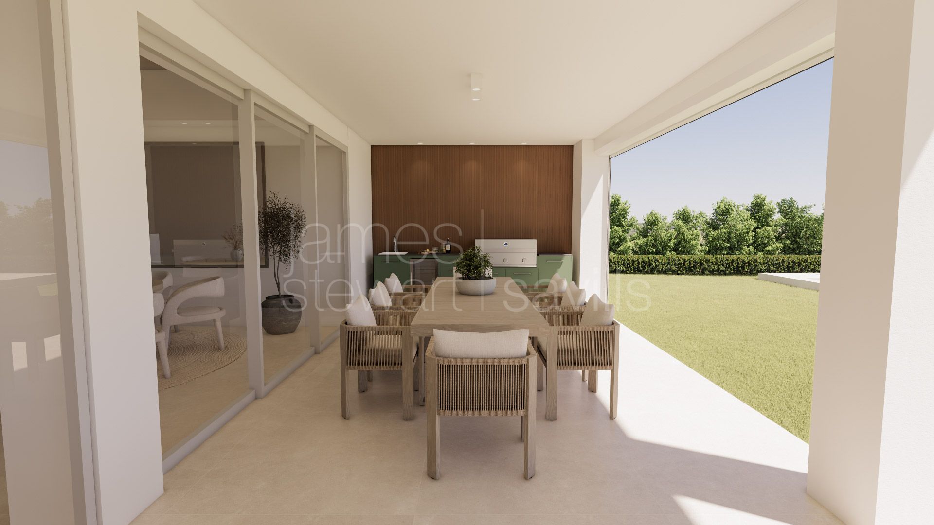 Contemporary south-facing frontline golf villa in Sotogrande Alto
