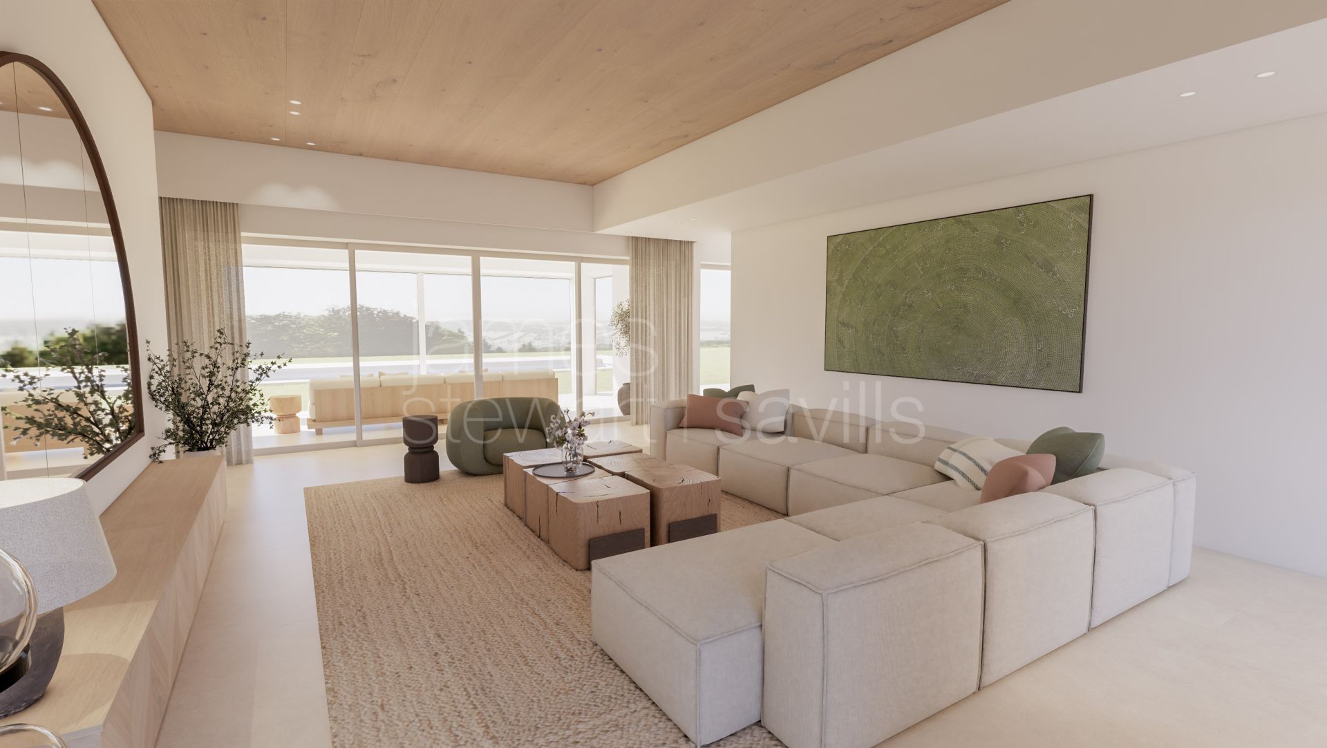 Contemporary south-facing frontline golf villa in Sotogrande Alto