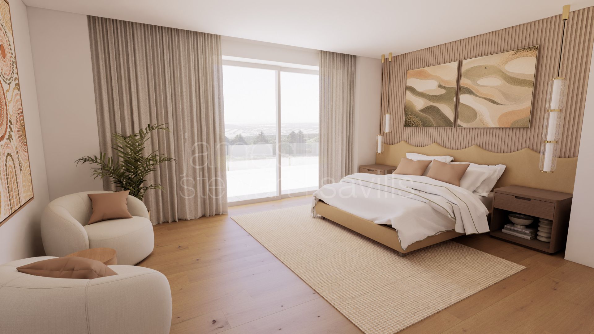 Contemporary south-facing frontline golf villa in Sotogrande Alto