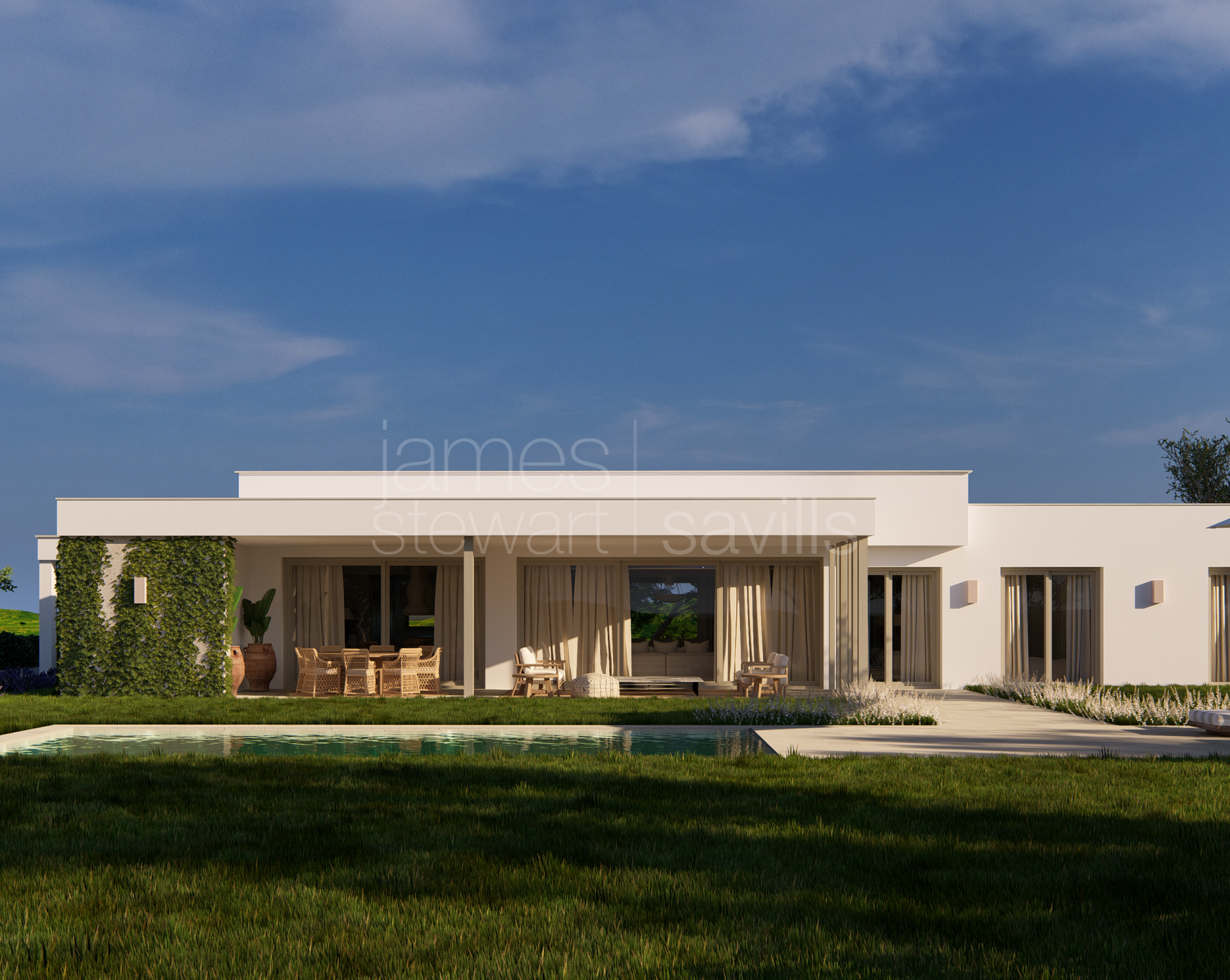 Striking contemporary villa with mountain and partial sea views near Sotogrande International School