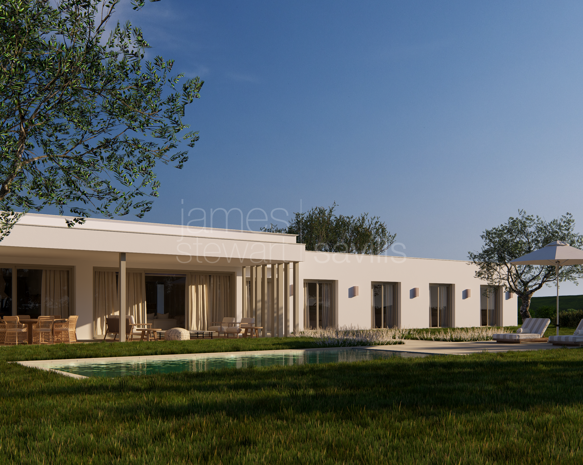 Striking contemporary villa with mountain and partial sea views near Sotogrande International School