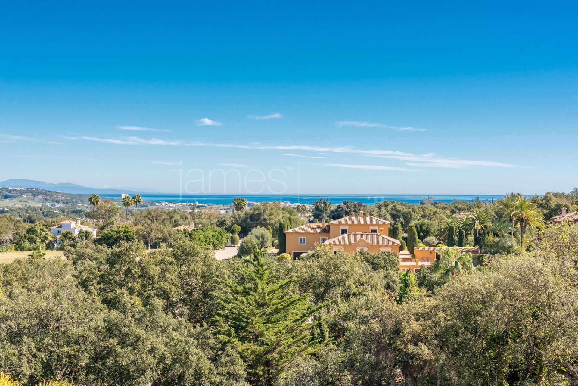 Spectacular modern style east facing villa with fabulous mountain and sea views.