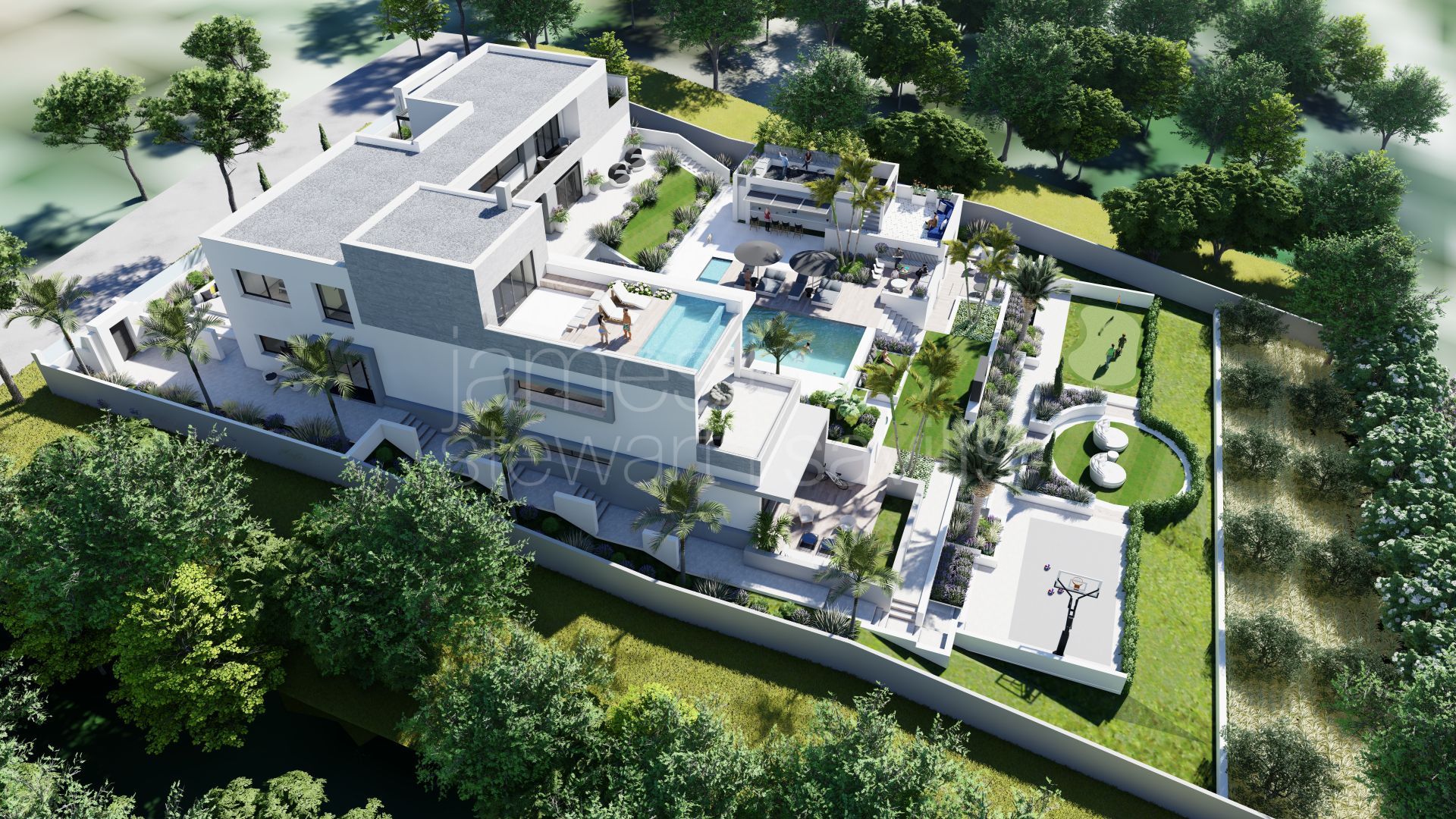 Building plot with stunning villa project approved with views towards La Reserva de Sotogrande