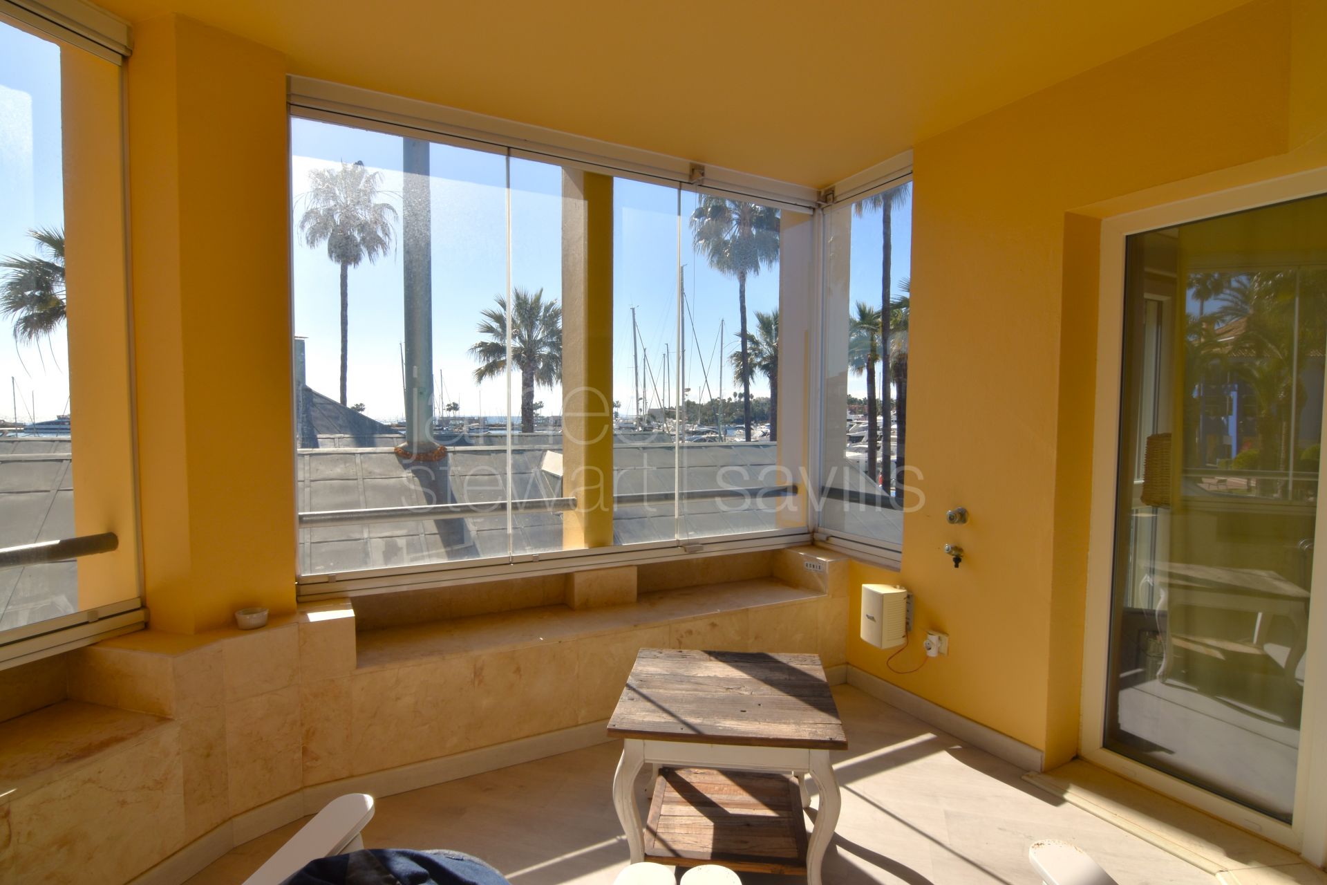 Marina apartment overlooking the Puerto Deportivo of Sotogrande and the Rock of Gibraltar