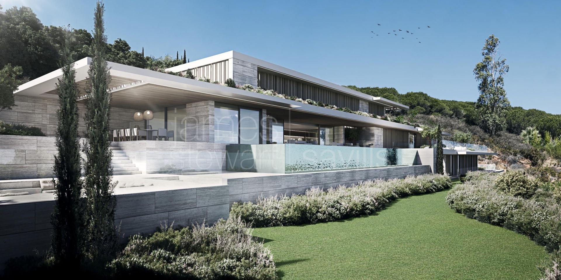 Spectacular contemporary Villa with views in La Reserva de Sotogrande - construction to start soon