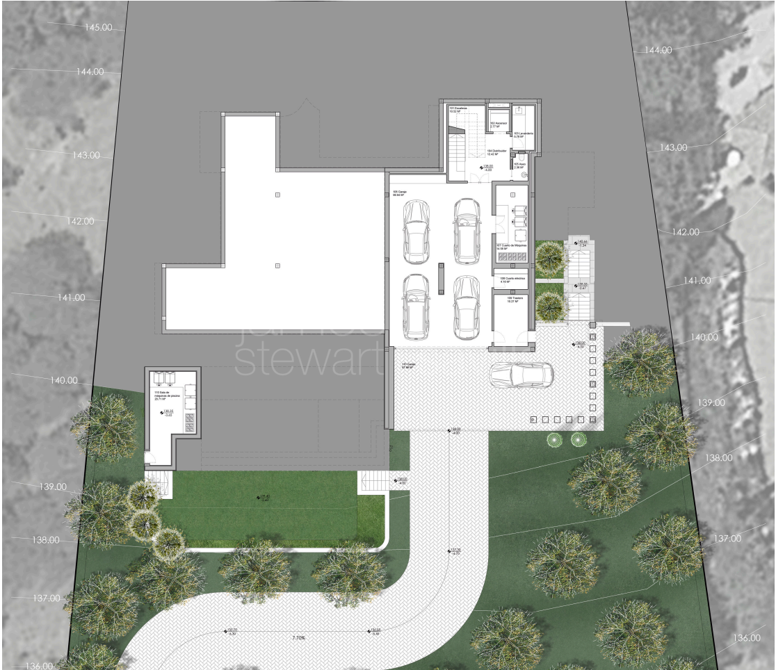 Villa en construcción casi terminada en zona de Almenara, Sotogrande Alto, con fabulosas vistas al golf y al mar