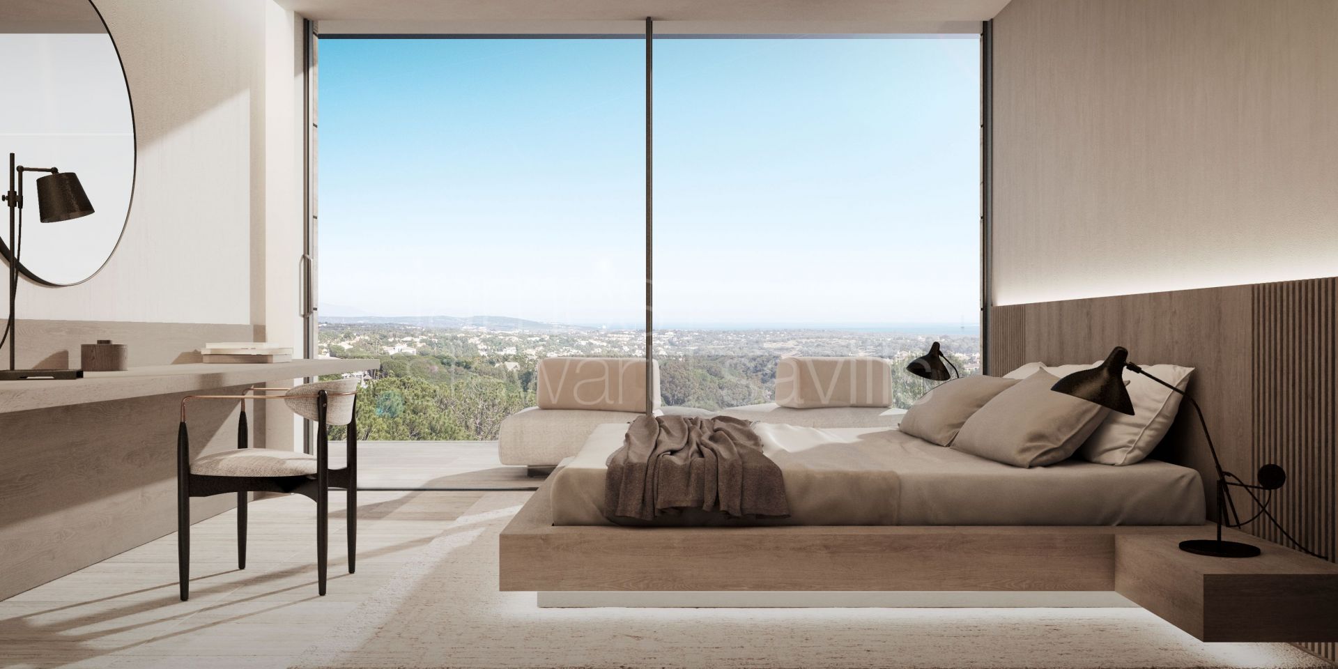 Villa en construcción casi terminada en zona de Almenara, Sotogrande Alto, con fabulosas vistas al golf y al mar