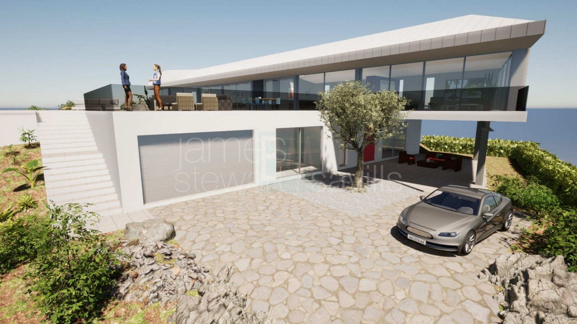 A fabulous project near completion built to absorb the best views and light