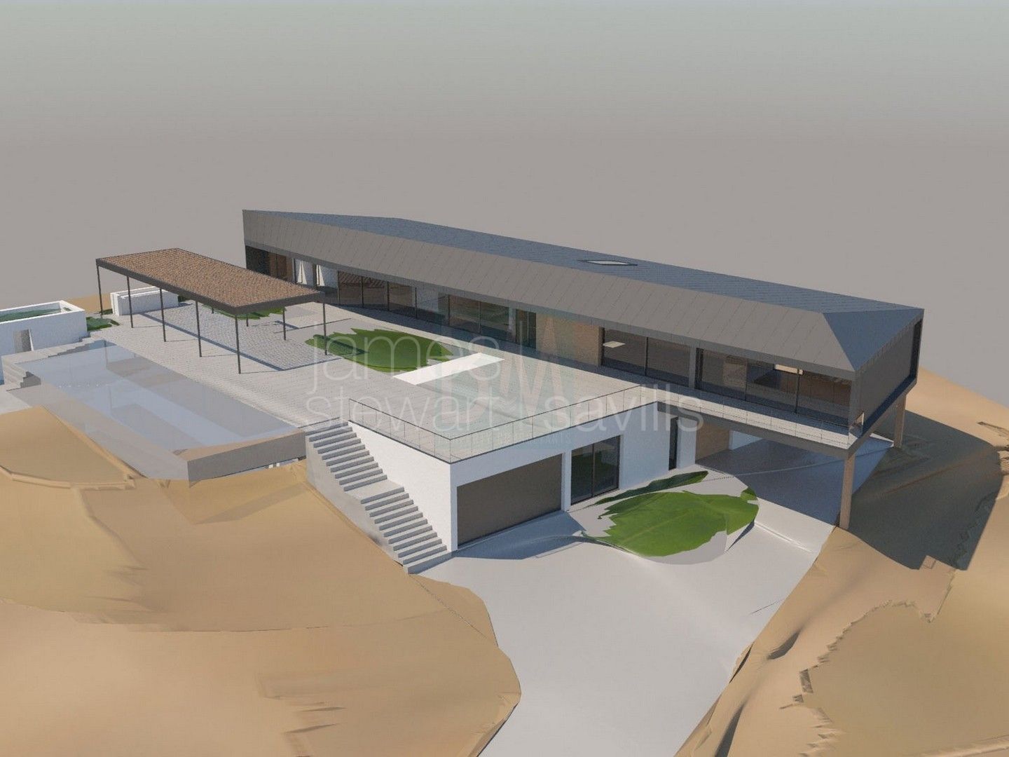 A fabulous project near completion built to absorb the best views and light