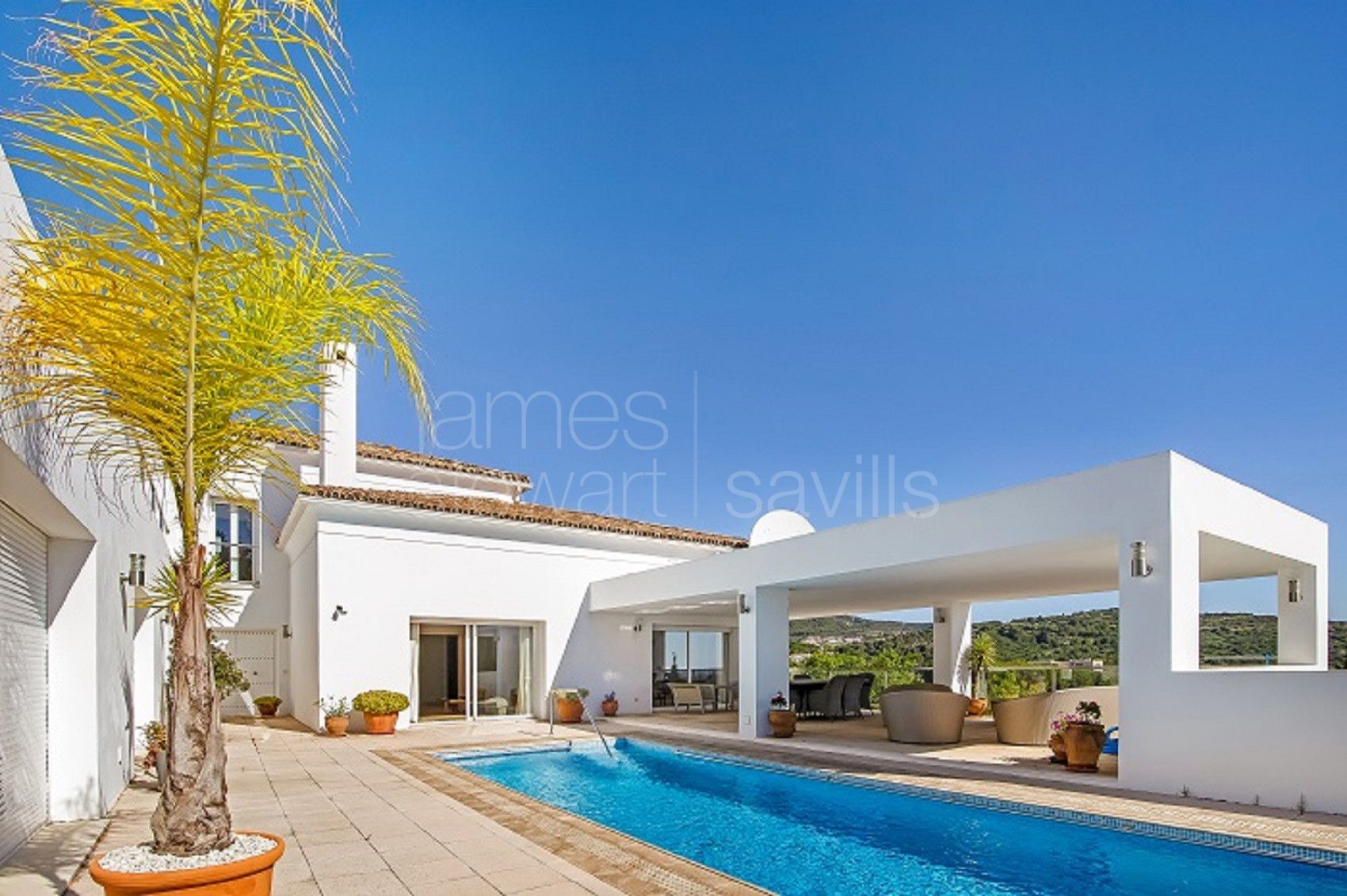 Villa contemporánea con vistas panorámicas cerca del campo de golf Valderrama, Sotogrande