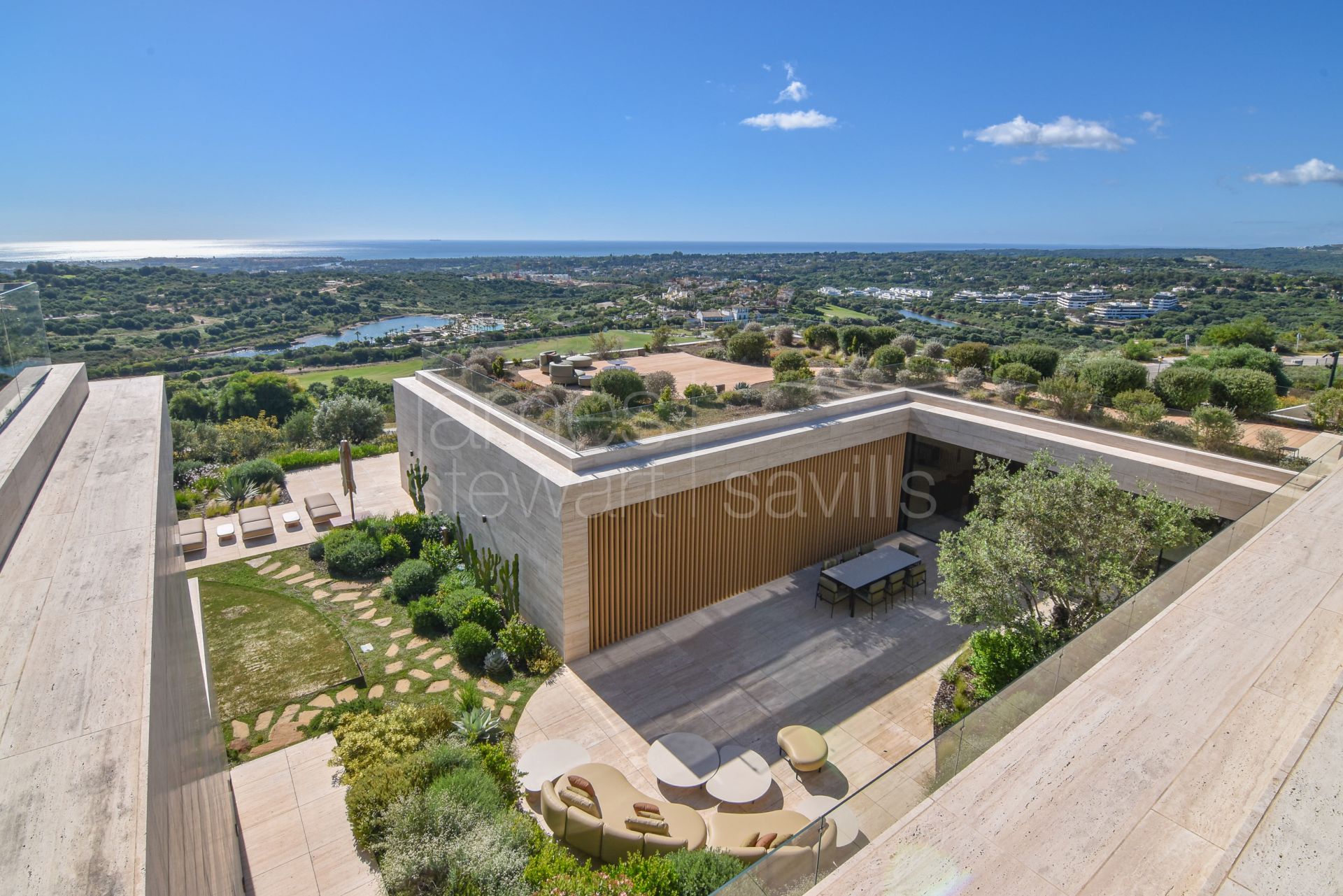 Exceptional Contemporary Villa with Panoramic Sea, Golf and Mountain Views in La Reserva, Sotogrande
