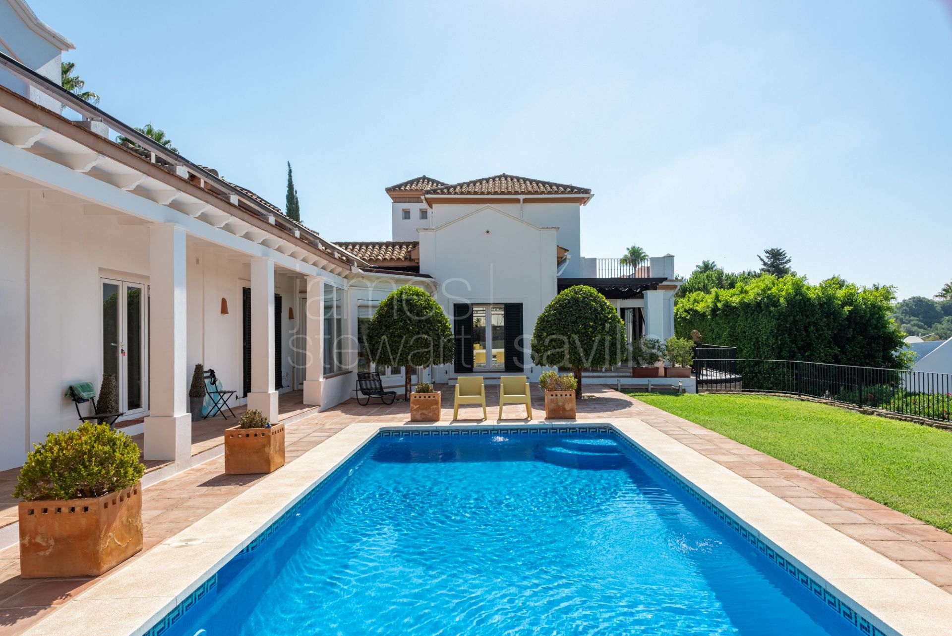 Beautiful family home combining Andalucian architure with contemporary styling in Sotogrande Alto