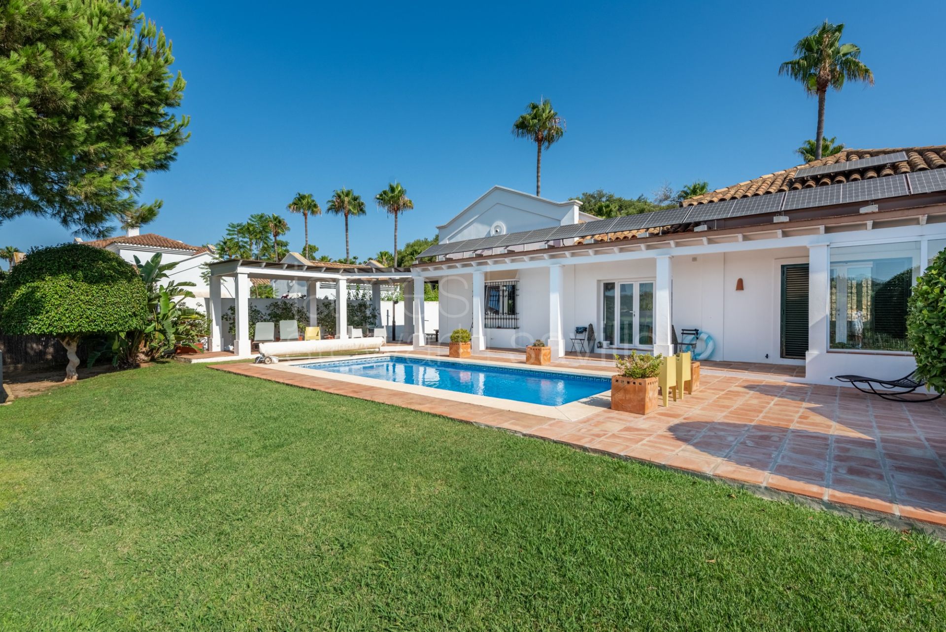 Beautiful family home combining Andalucian architure with contemporary styling in Sotogrande Alto