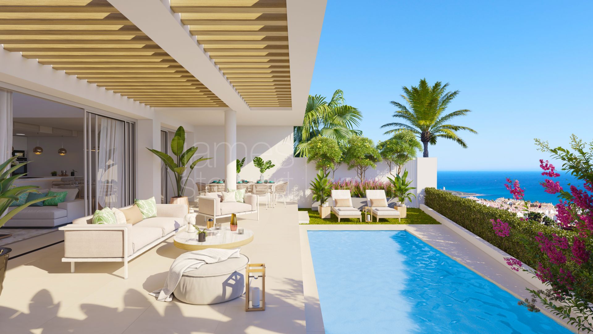 Penthouses with sea views under construction in Alcaidesa