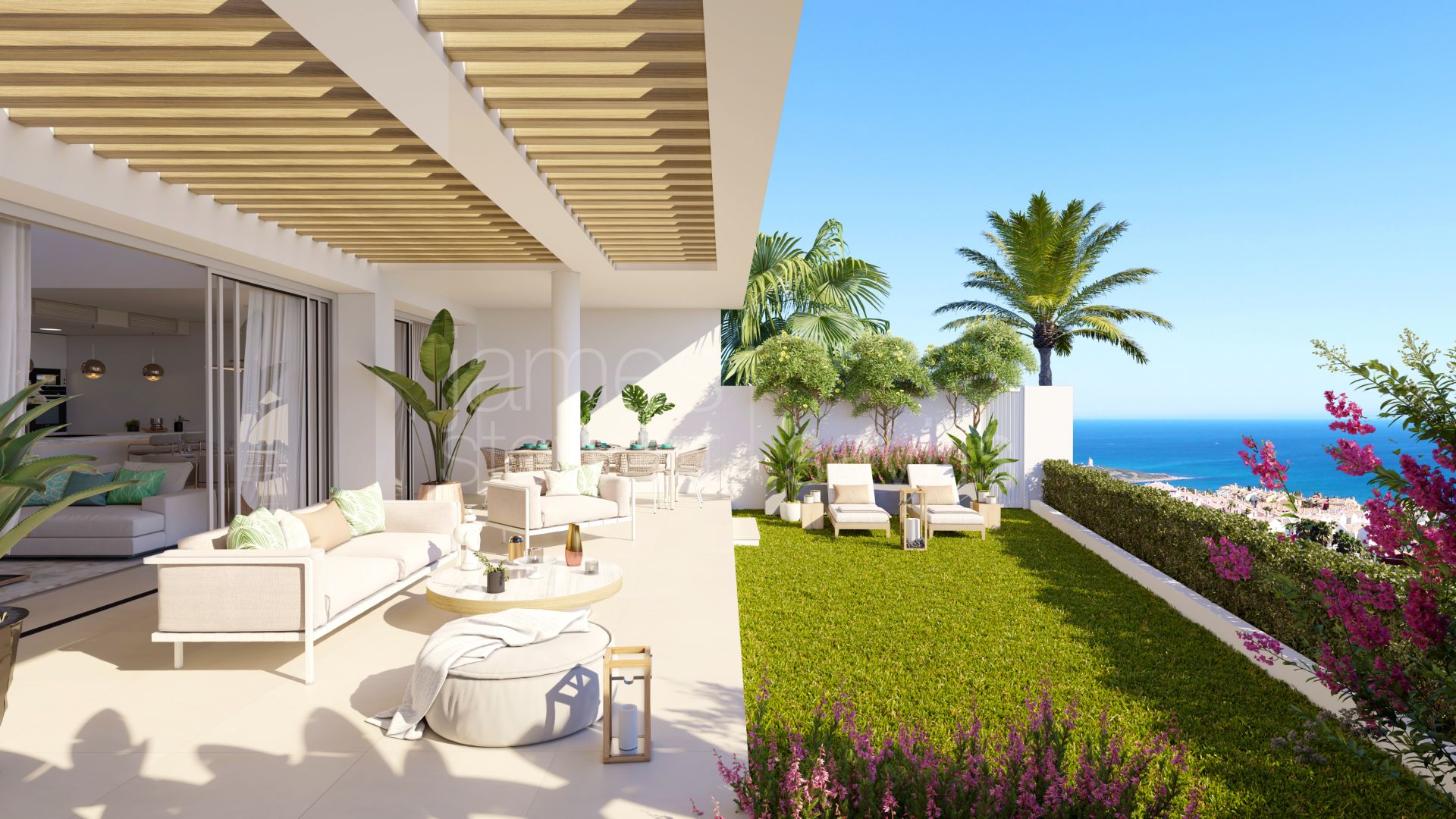 Penthouses with sea views under construction in Alcaidesa