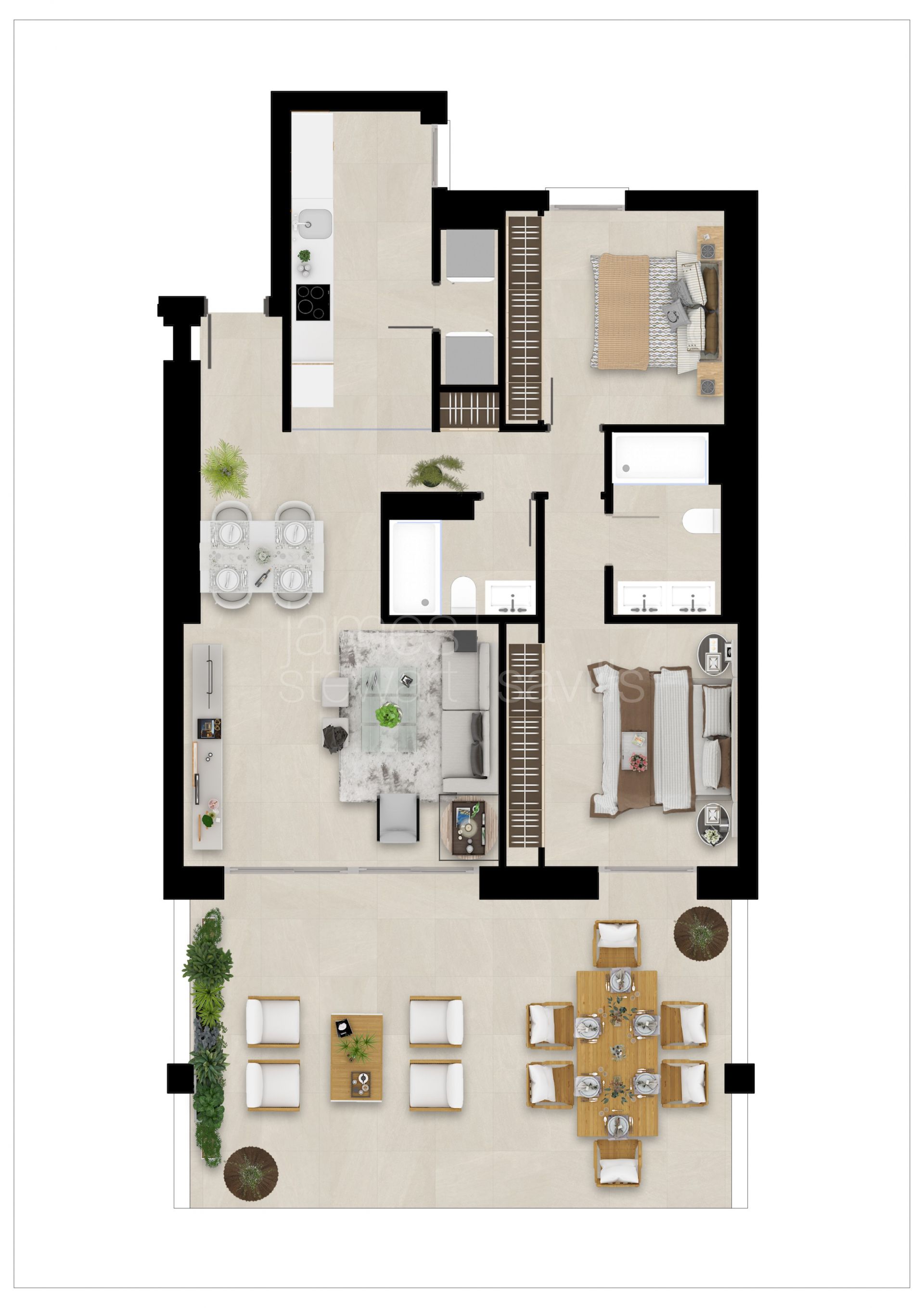 Nuevos apartamentos en primera linea de San Roque Golf desde €405.000