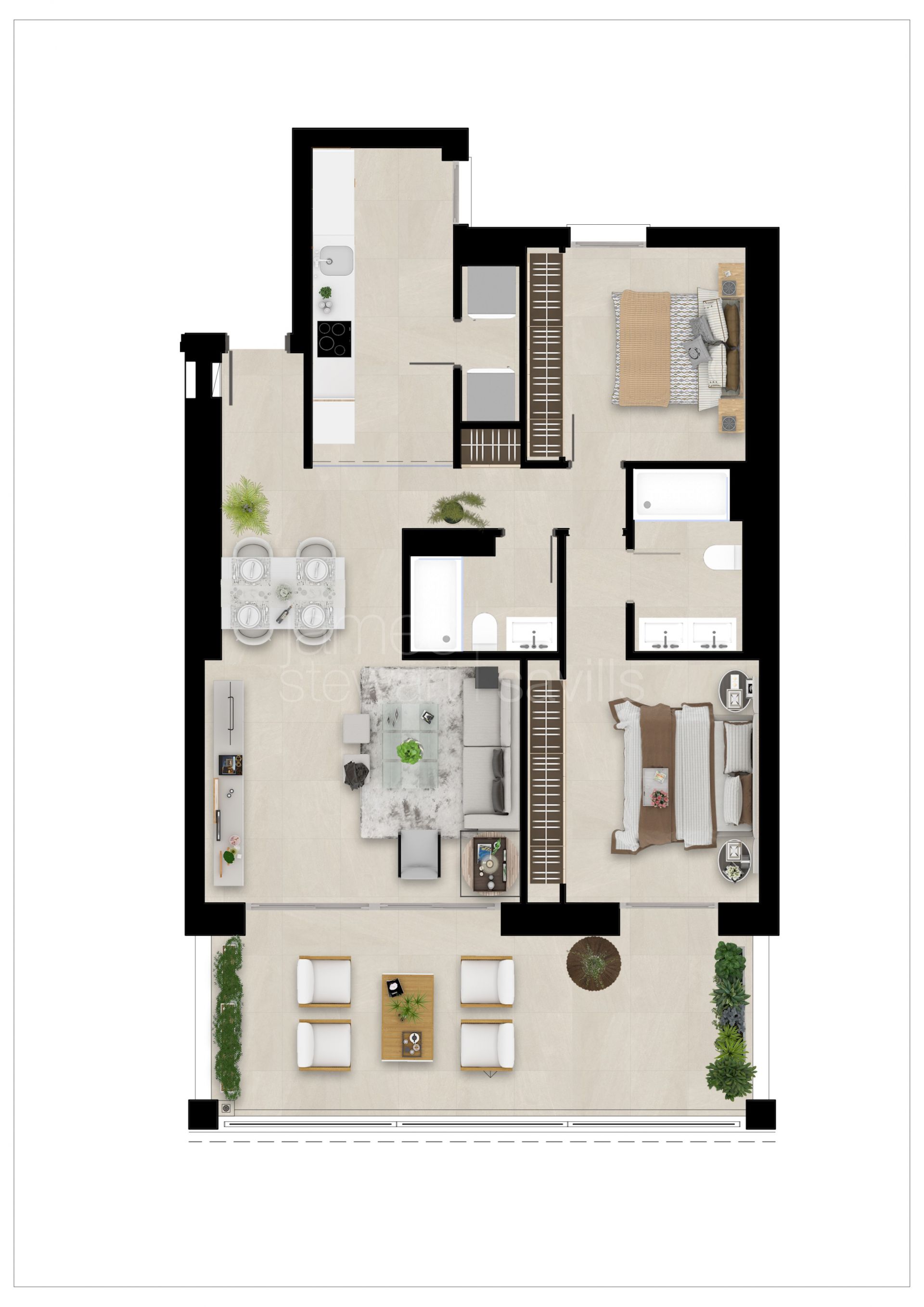 Nuevos apartamentos en primera linea de San Roque Golf desde €405.000