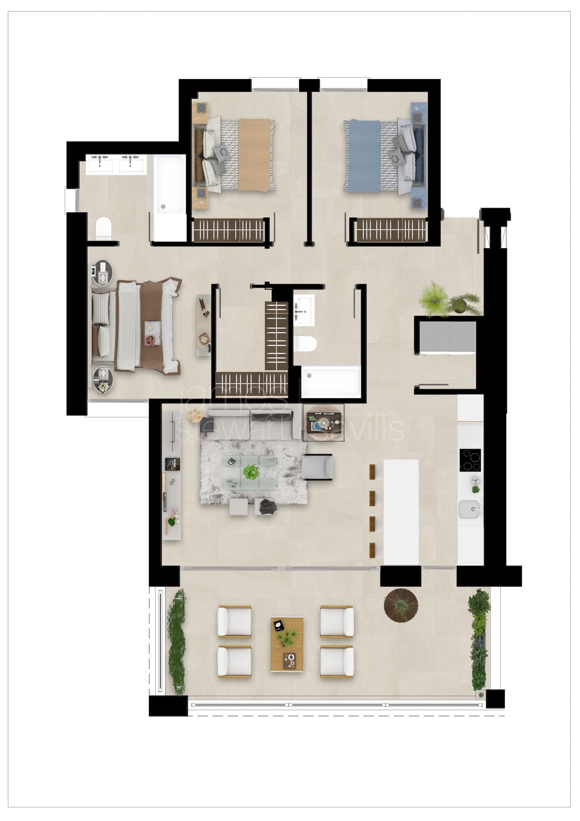 Nuevos apartamentos en primera linea de San Roque Golf desde €405.000