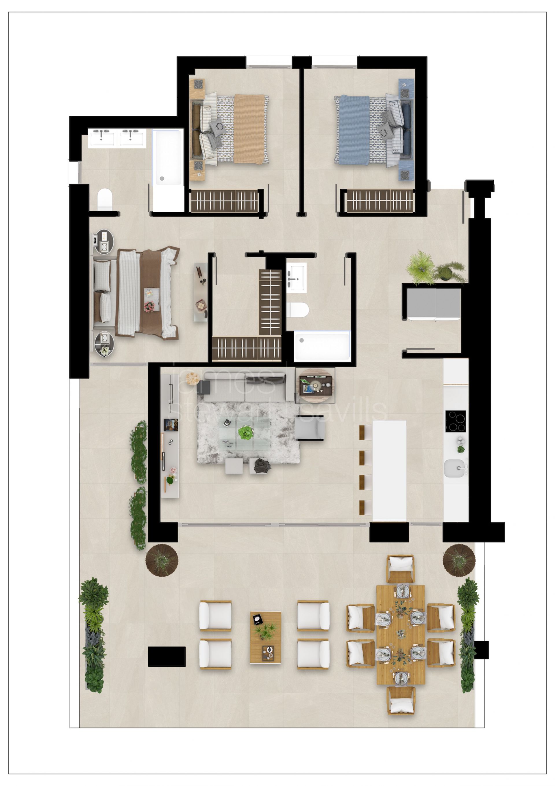 Nuevos apartamentos en primera linea de San Roque Golf desde €405.000