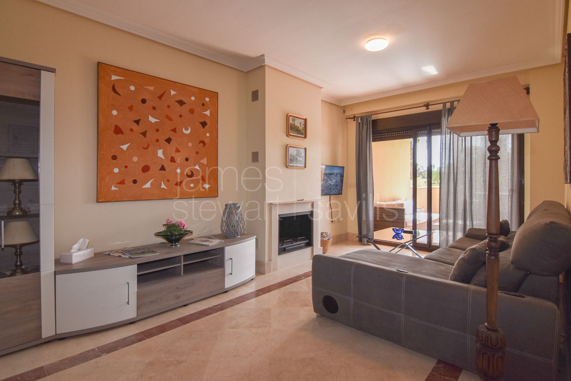 Two bedroom apartment in the beach side of the Marina with excellent rental potential