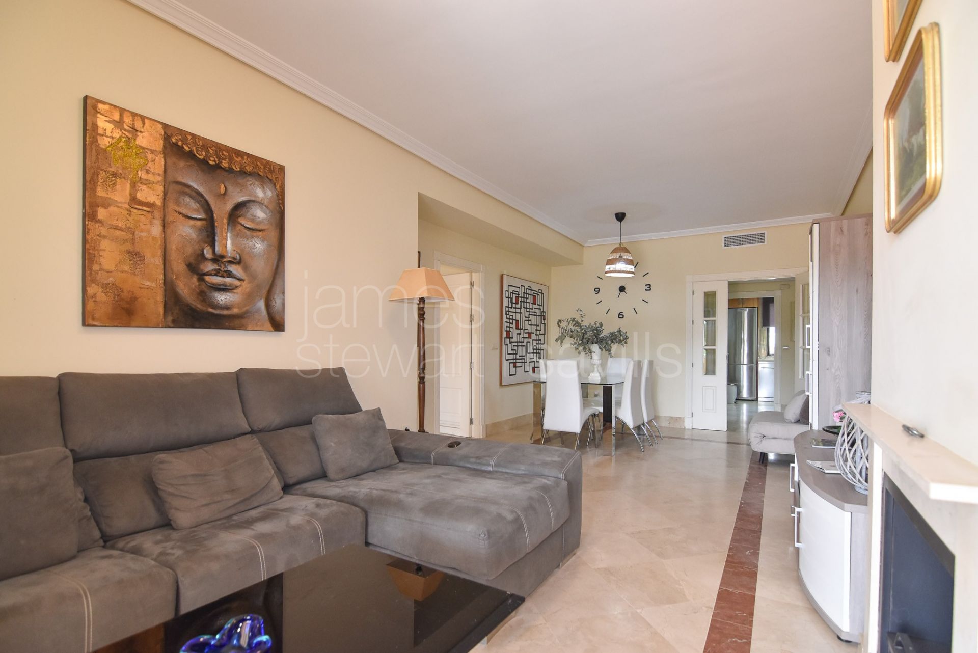 Two bedroom apartment in the beach side of the Marina with excellent rental potential
