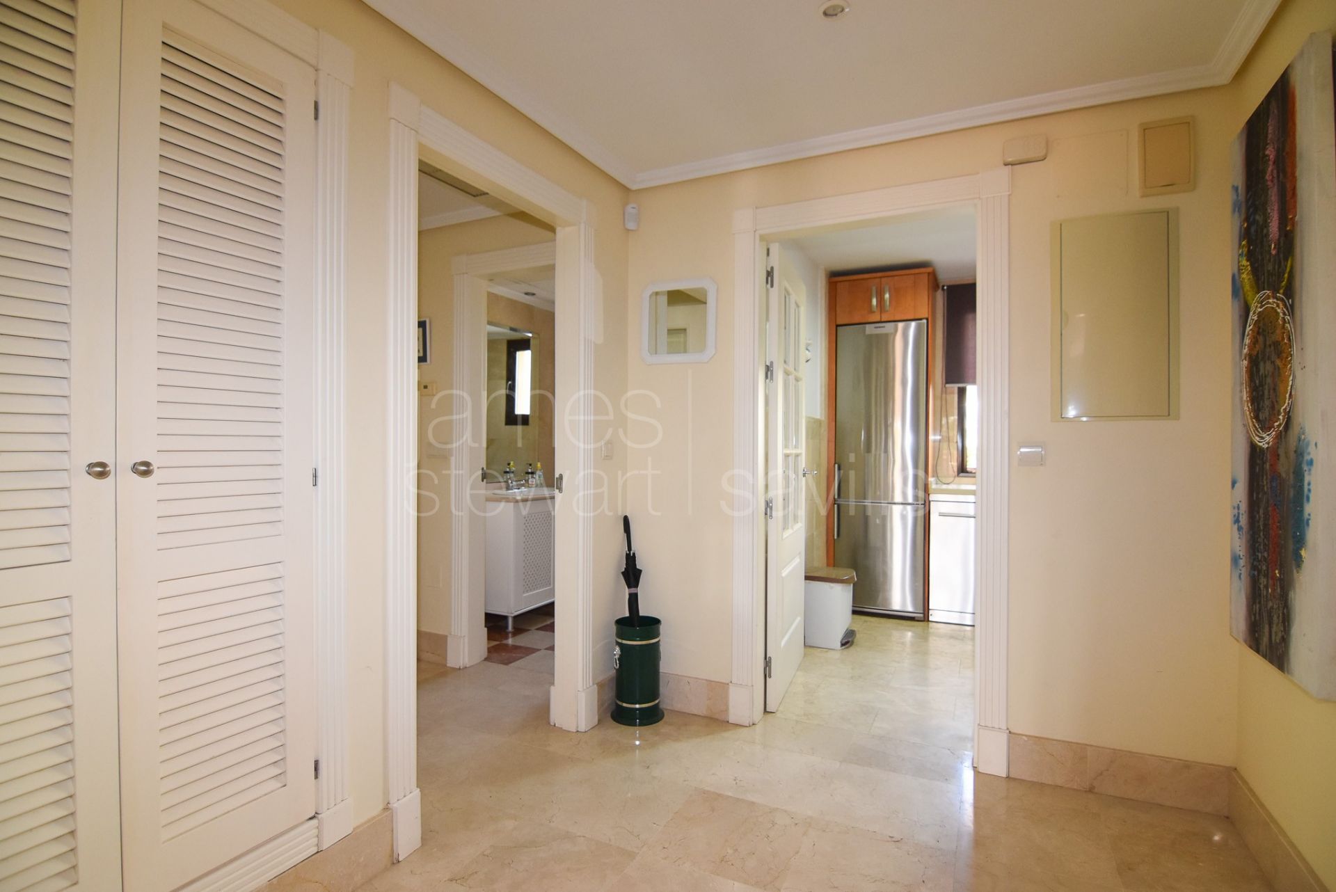 Two bedroom apartment in the beach side of the Marina with excellent rental potential