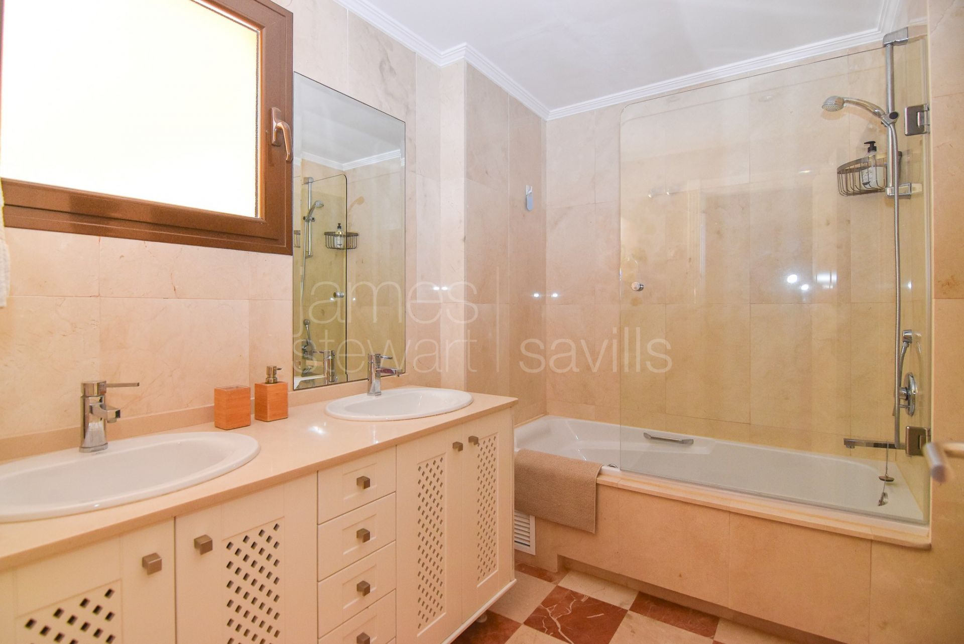 Two bedroom apartment in the beach side of the Marina with excellent rental potential