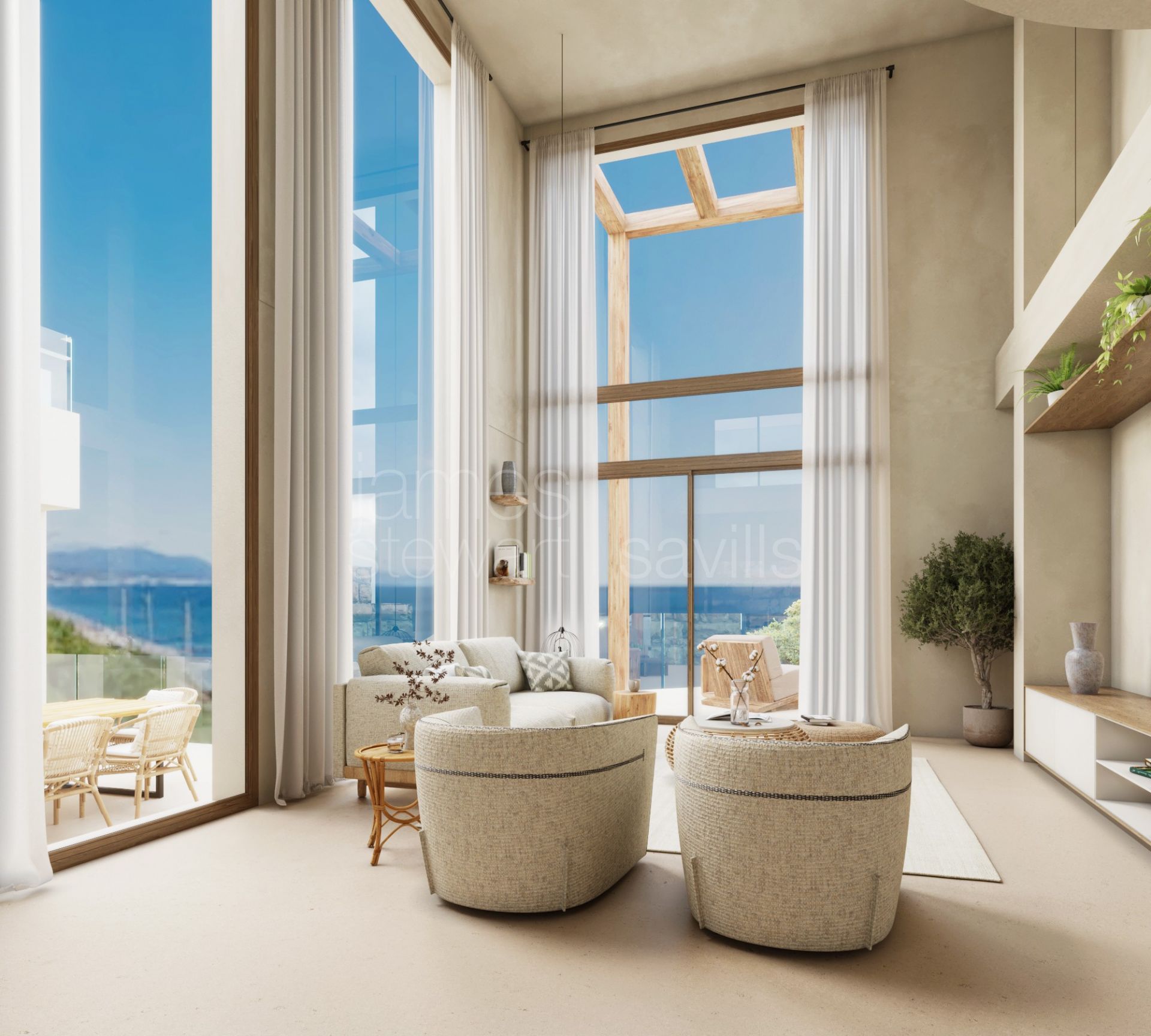Contemporary villa with sea views in Punta Chullera, Manilva