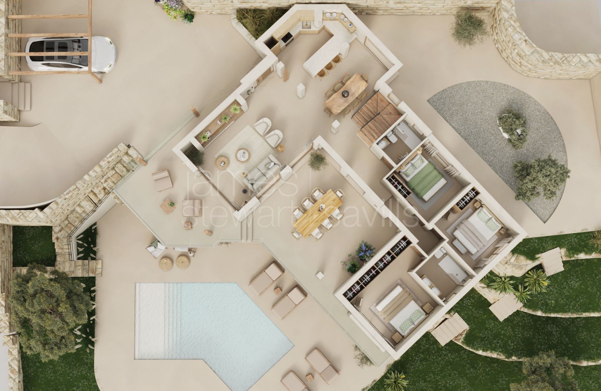 Contemporary villa with sea views in Punta Chullera, Manilva