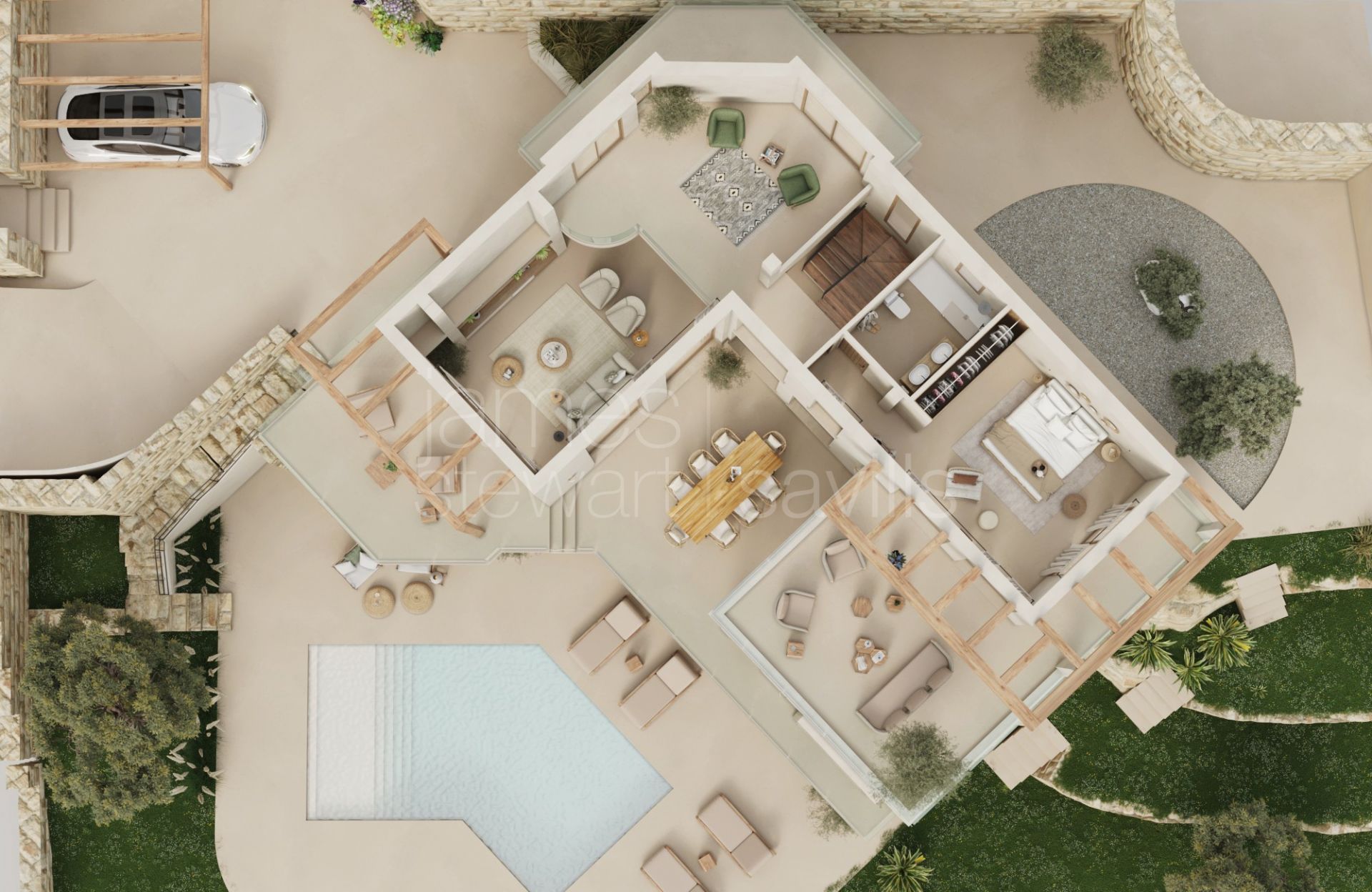 Contemporary villa with sea views in Punta Chullera, Manilva