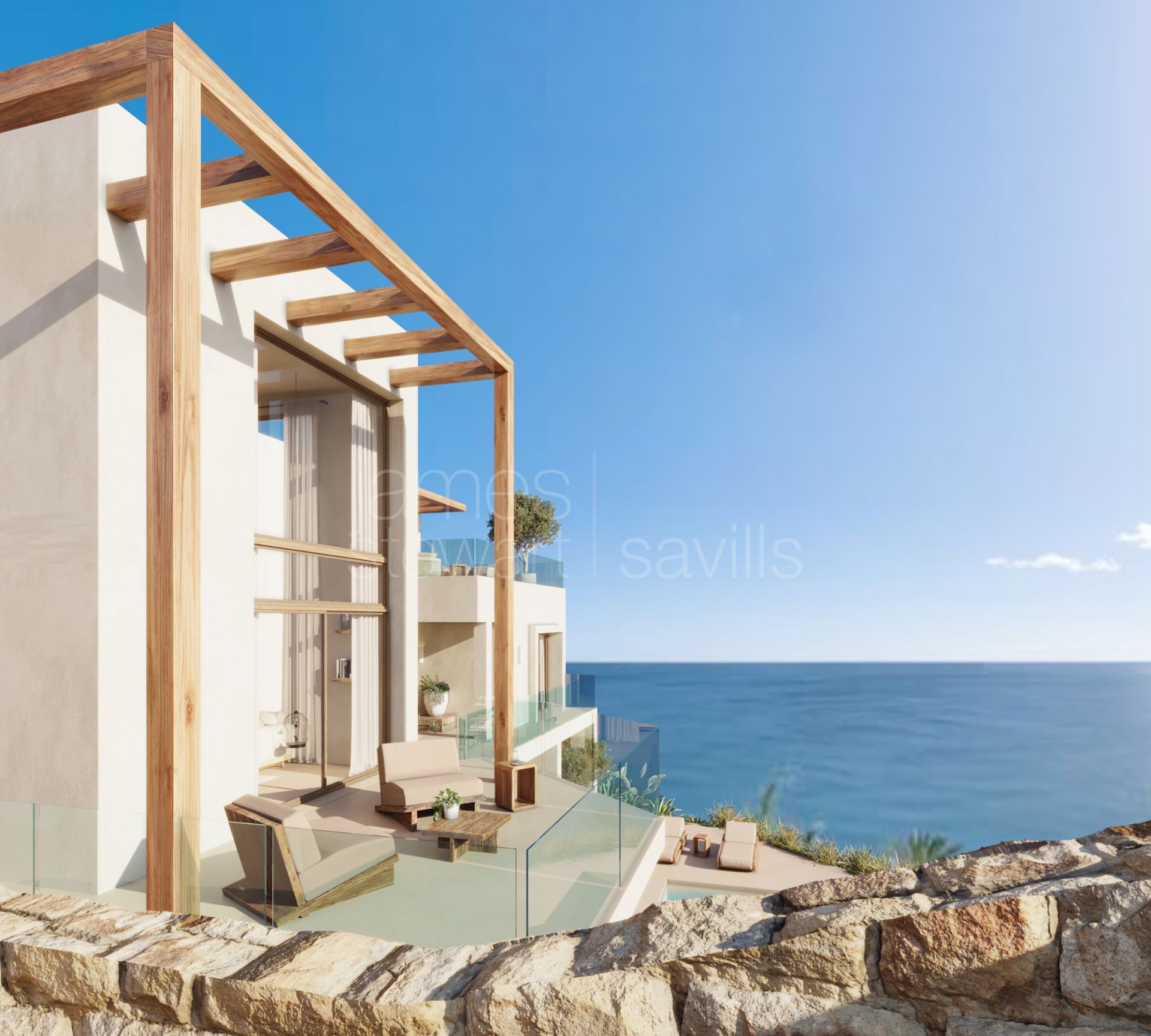 Contemporary villa with sea views in Punta Chullera, Manilva