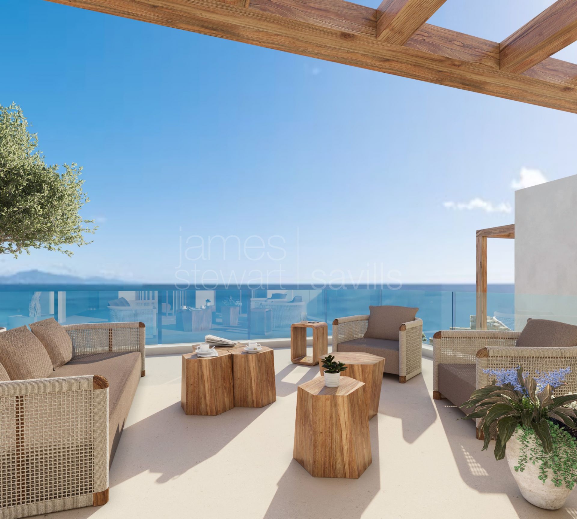Contemporary villa with sea views in Punta Chullera, Manilva