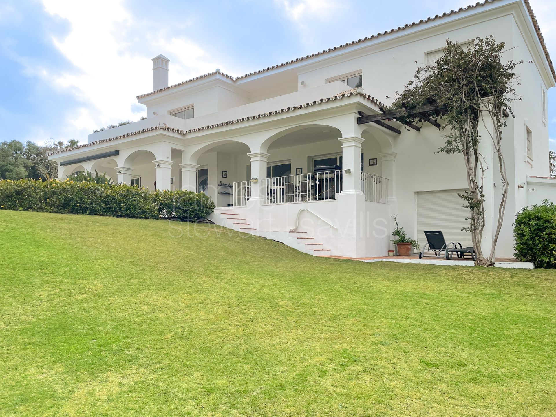 Elegant Andalusian-style villa frontline to Real Valderrama golf course, Sotogrande