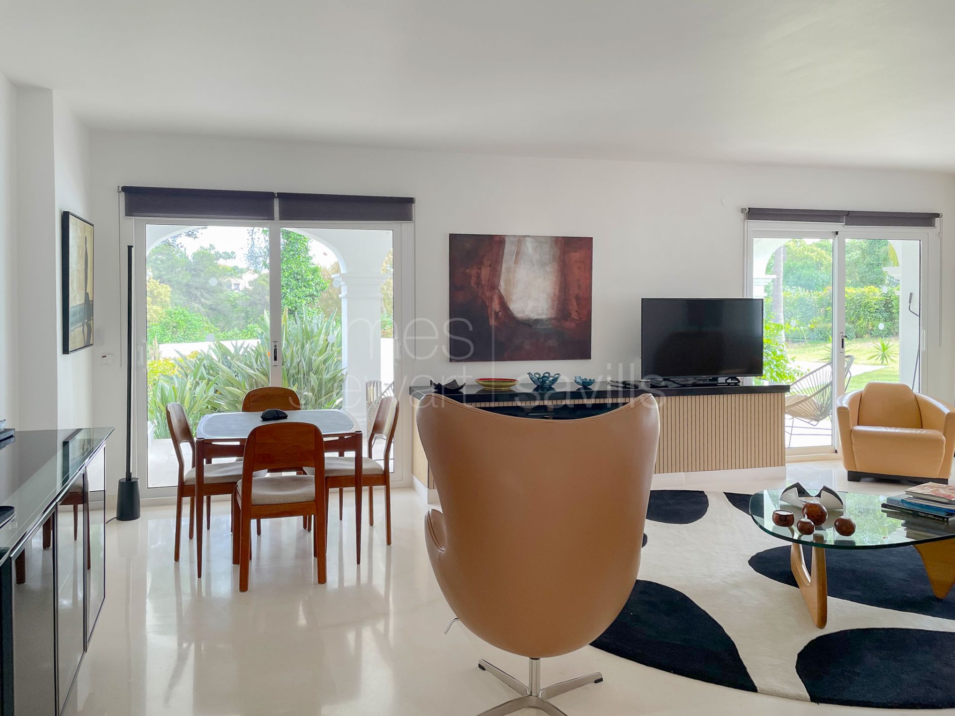 Elegant Andalusian-style villa frontline to Real Valderrama golf course, Sotogrande