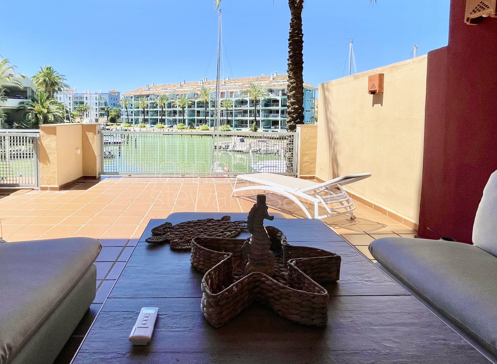 Spacious Ground Floor Marina Apartment with Canal Views and Large Terrace in Sotogrande