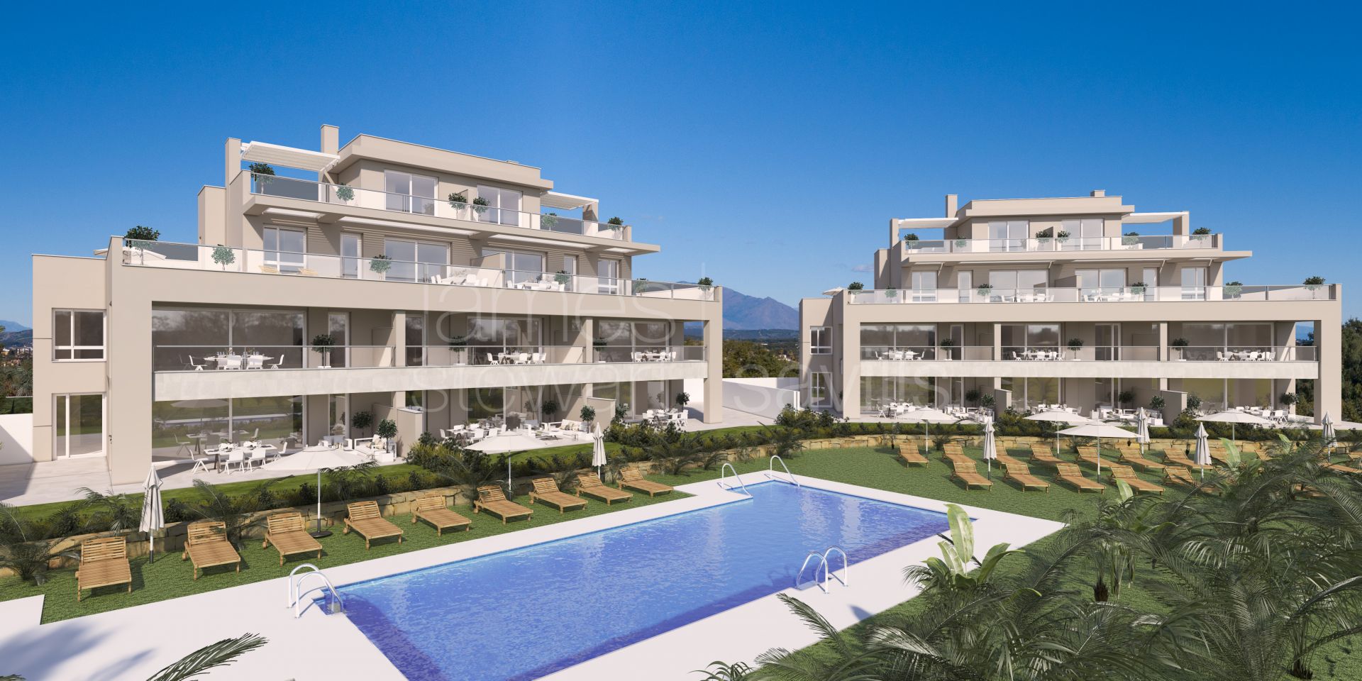 Brand new 3 bedroom apartments in the San Roque Club from € 360,000 due for completion April 2021