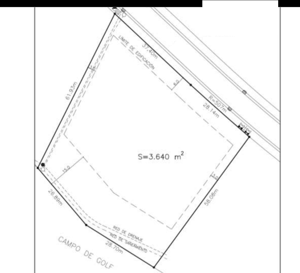 Plot of land measuring 3,640 m2 near to Almenara Hotel, Sotogrande