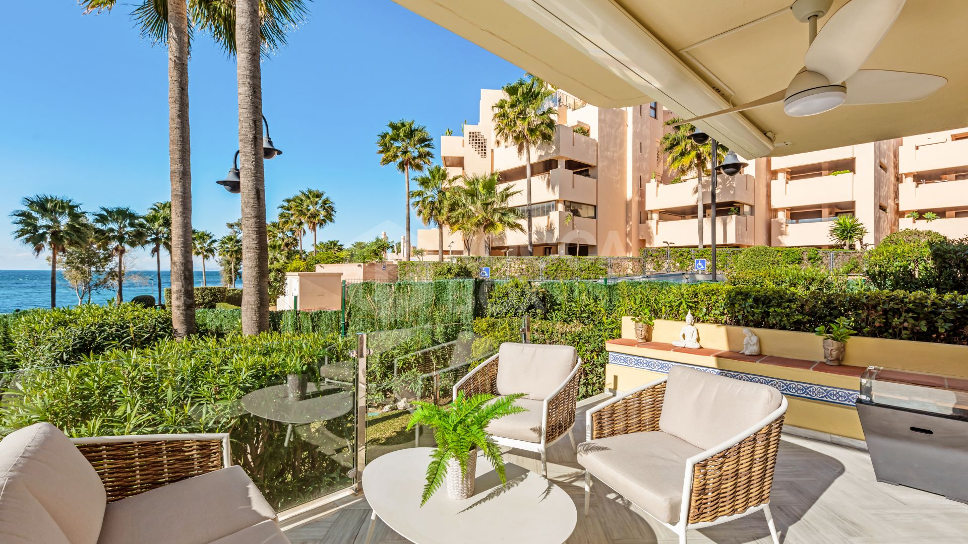 Exceptional Value! Stunning 3 bedroom townhouse for sale in front line beach community in Estepona's New Golden Mile