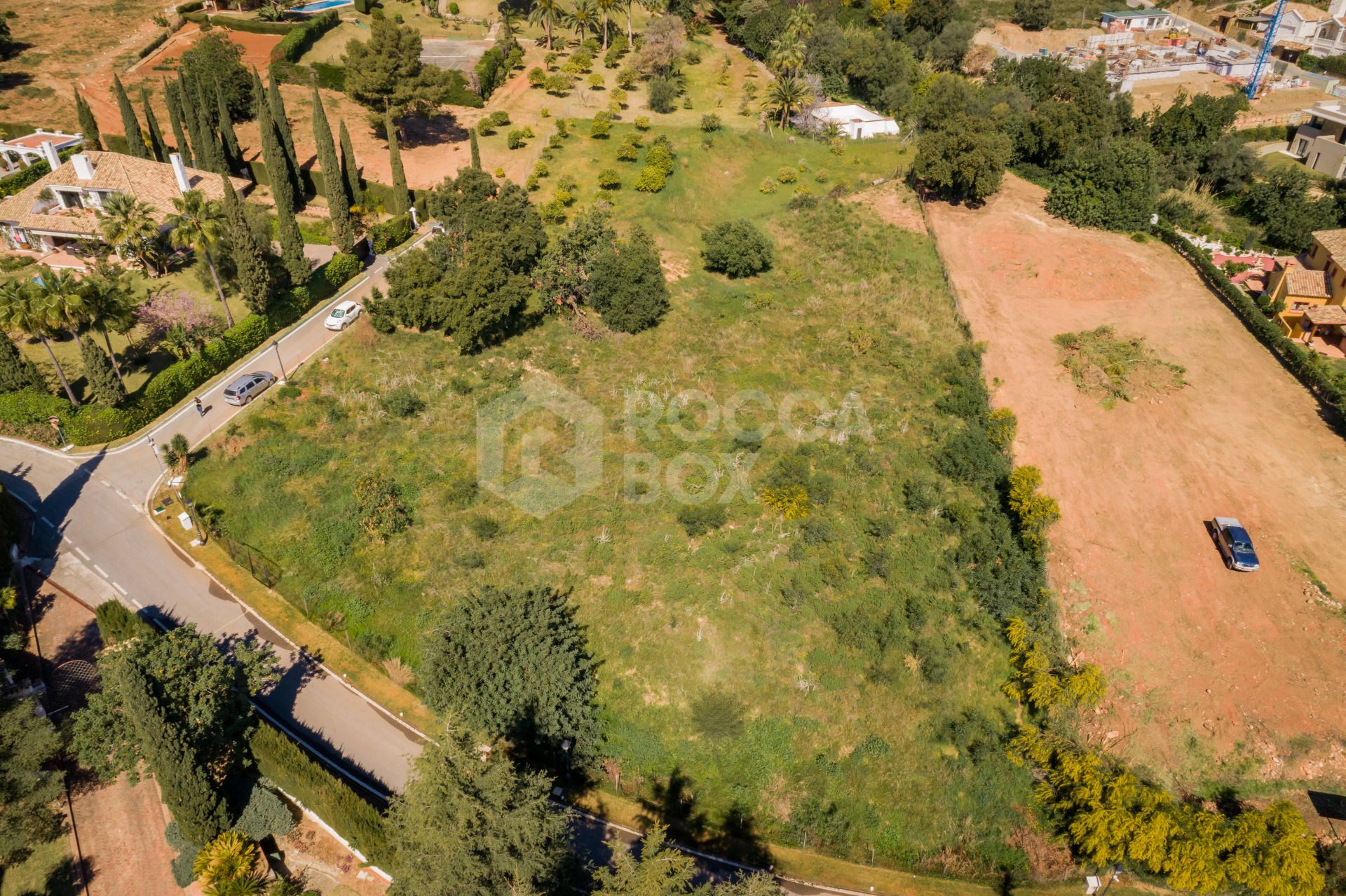 Plot with project and with license with sea views in Cascada de Camojan, Marbella Golden Mile