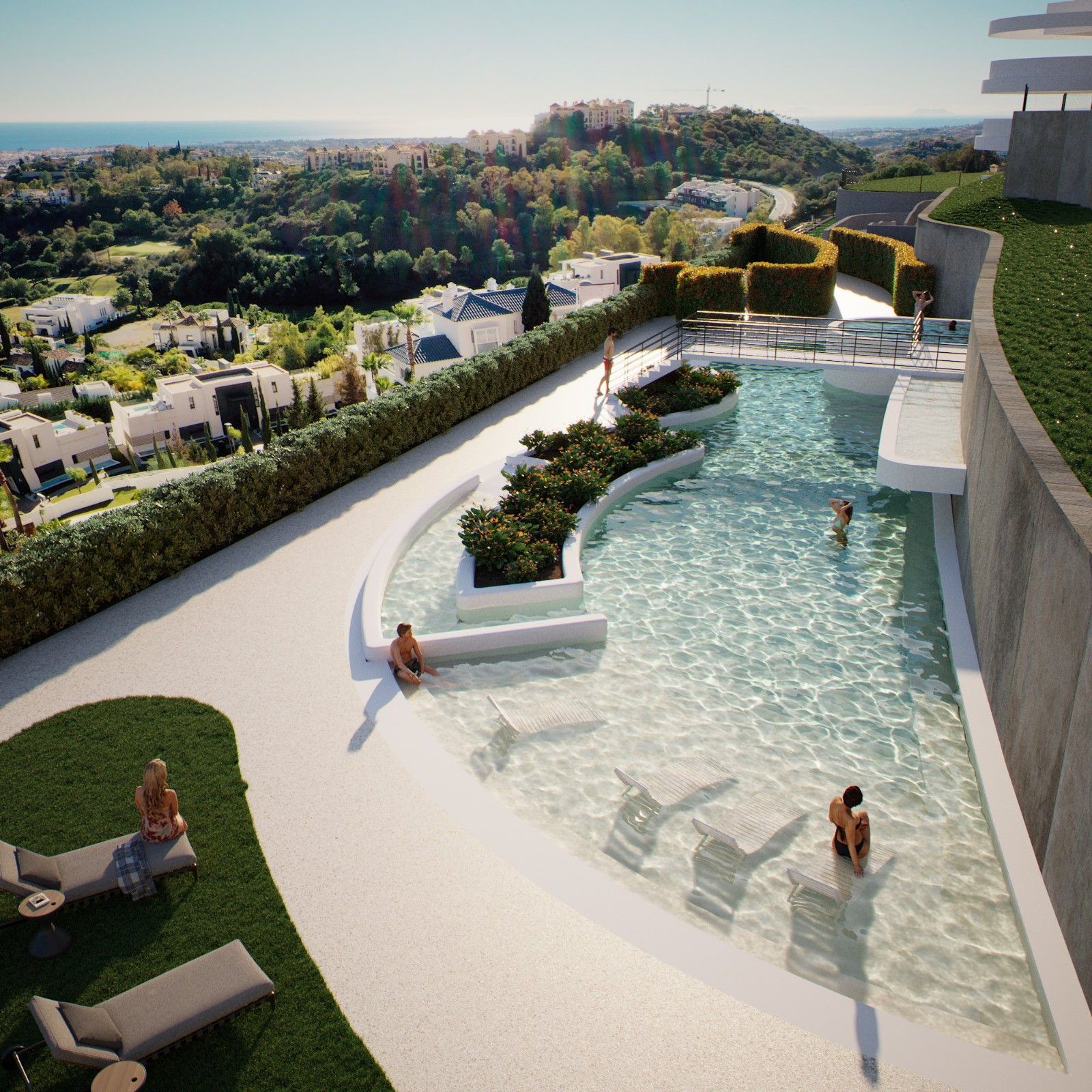 La Quinta, moderne Luxus-Wohnung mit Panoramablick auf das Meer in einer geschlossenen Gemeinschaft | Engel & Völkers Marbella