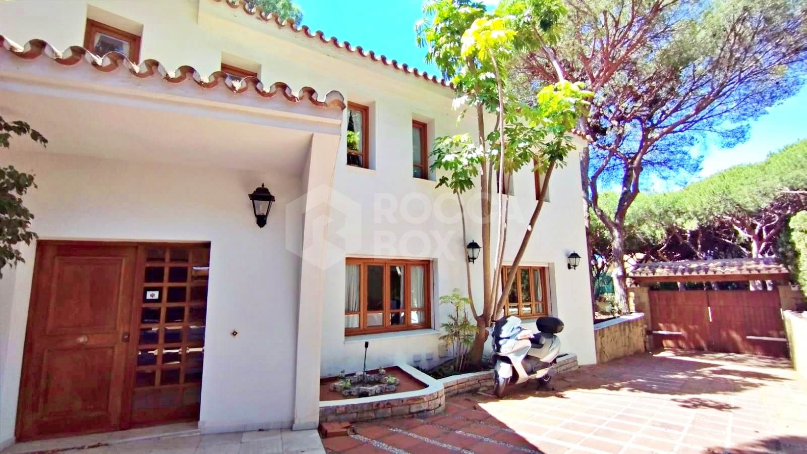 Grand Beachside Villa for renovation in Marbella East