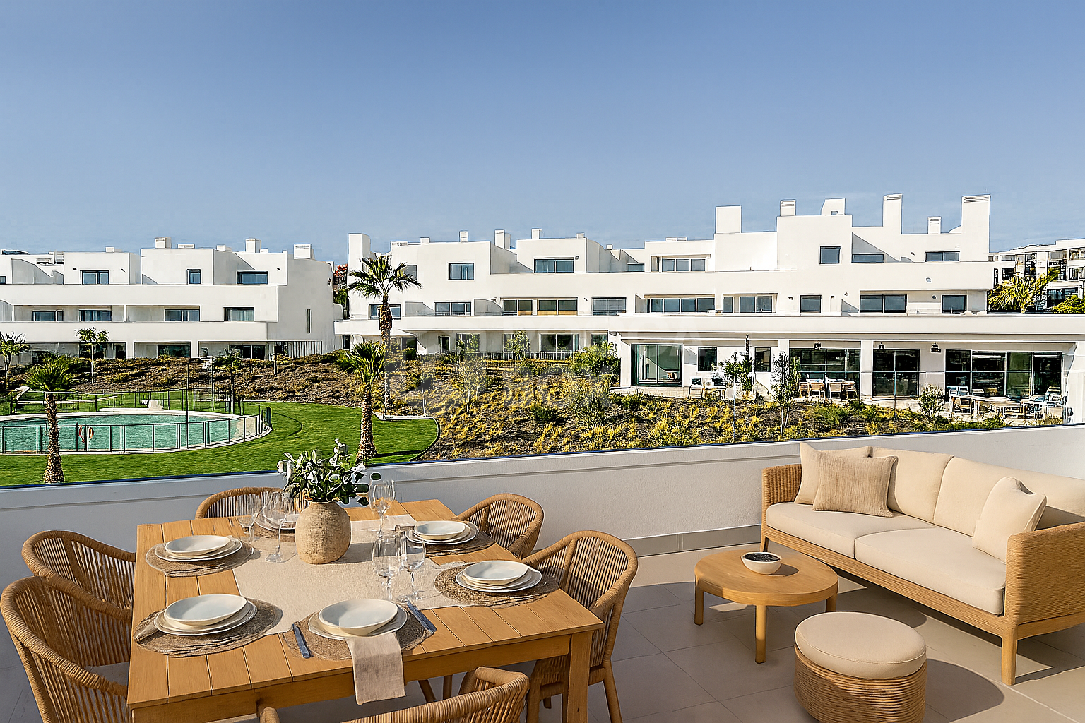 Modern 2-bedroom apartment in the sought-after Aquagardens development on the New Golden Mile