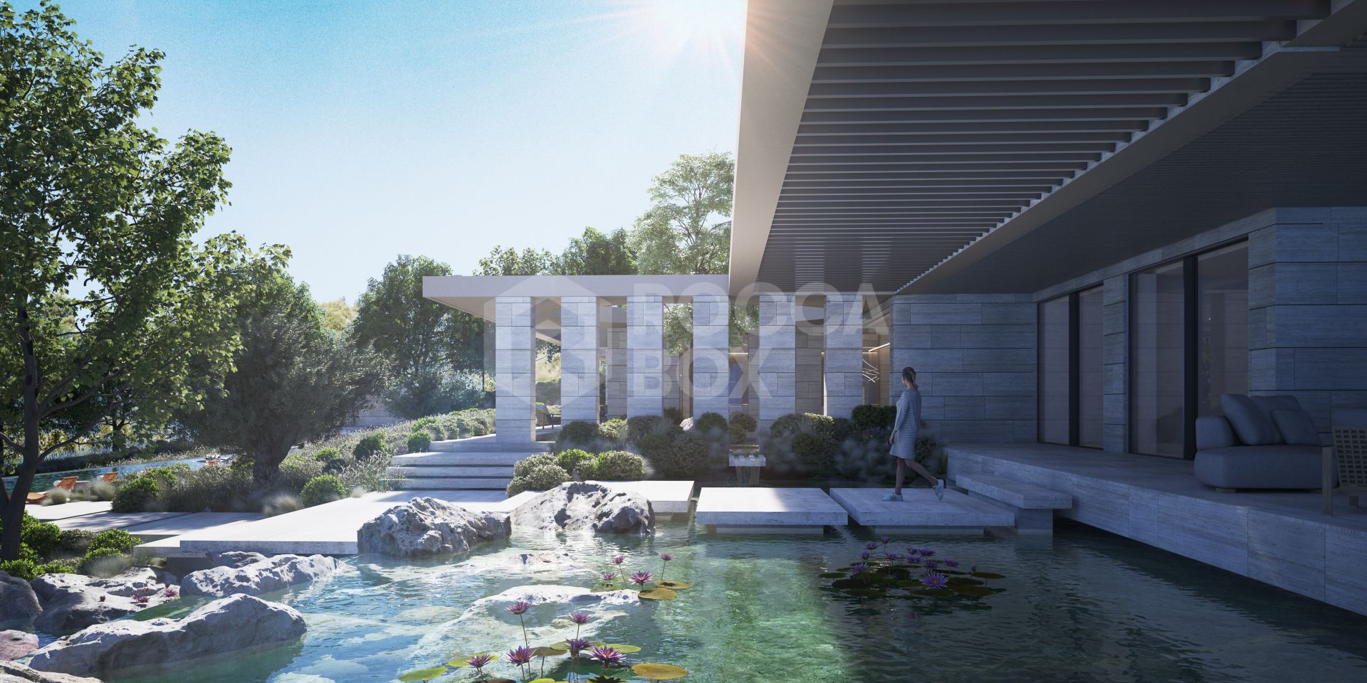 Southwest facing plot in La Zagaleta with a spectacular villa project